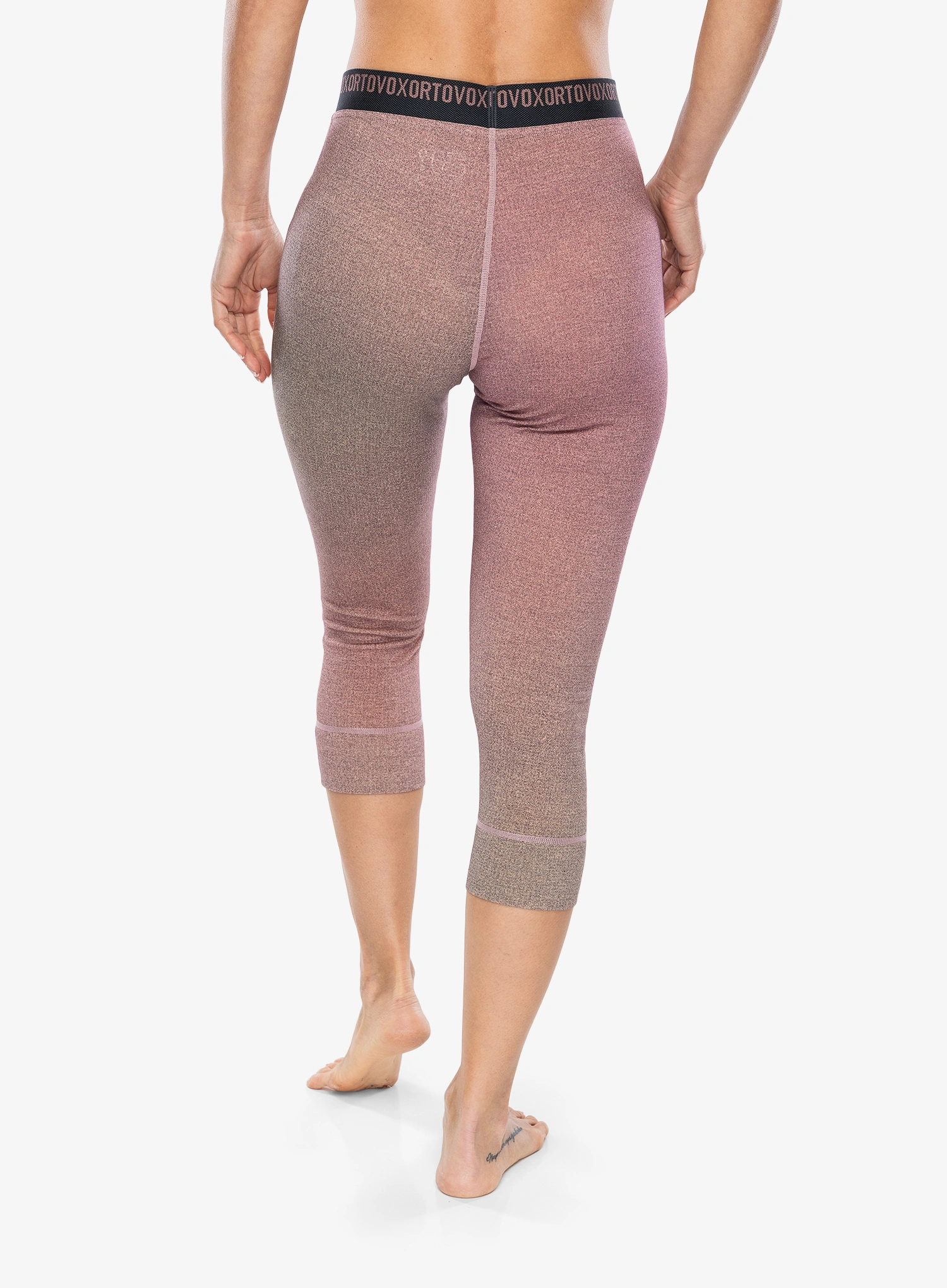 Ortovox 185 Rock'N'Wool Print SP Termoaktív női hosszúszárú alsó - aop dawn rose