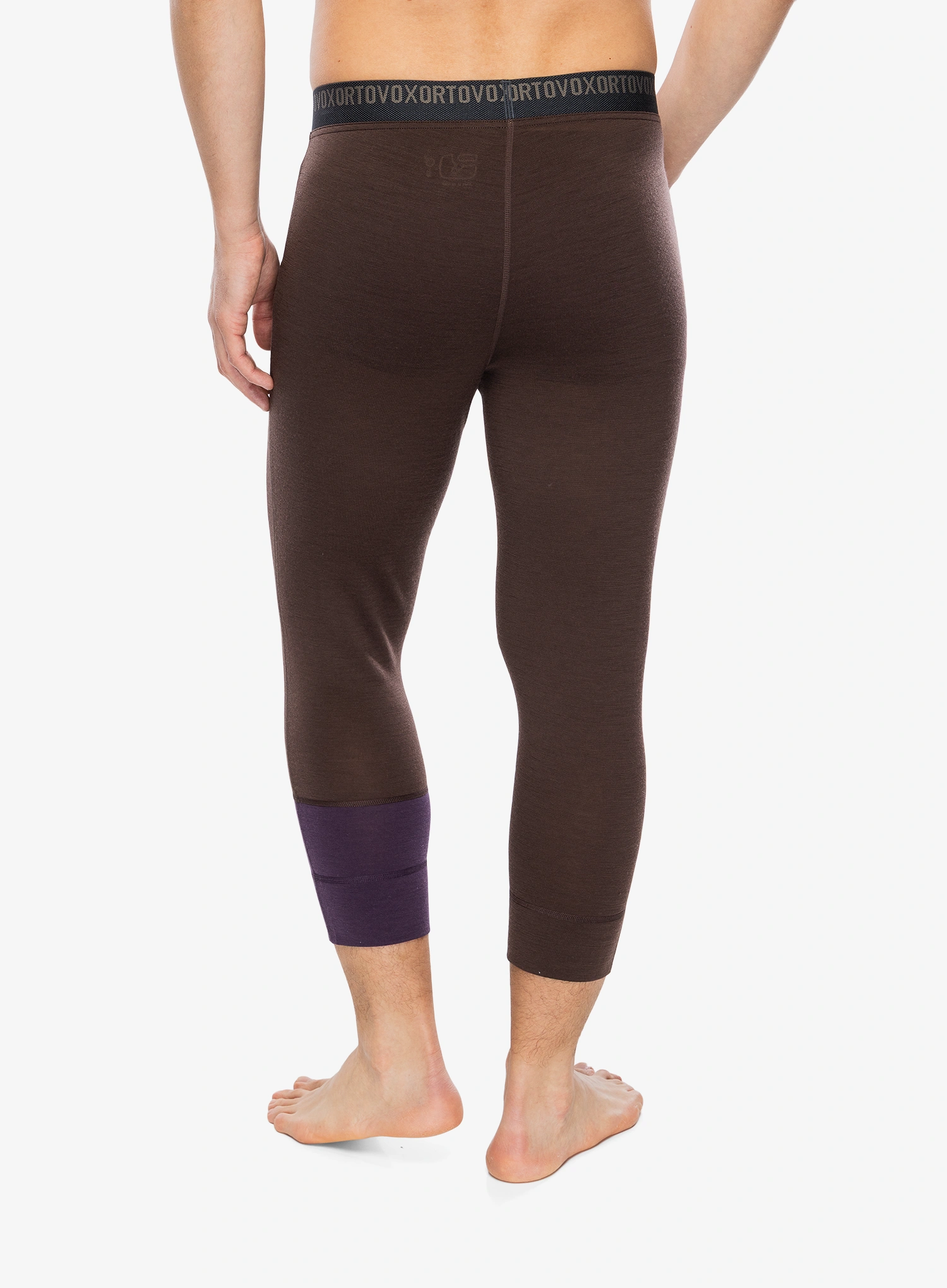 Ortovox 185 Rock N Wool Short Pants Termoaktív hosszúszárú alsó - dark chestnut