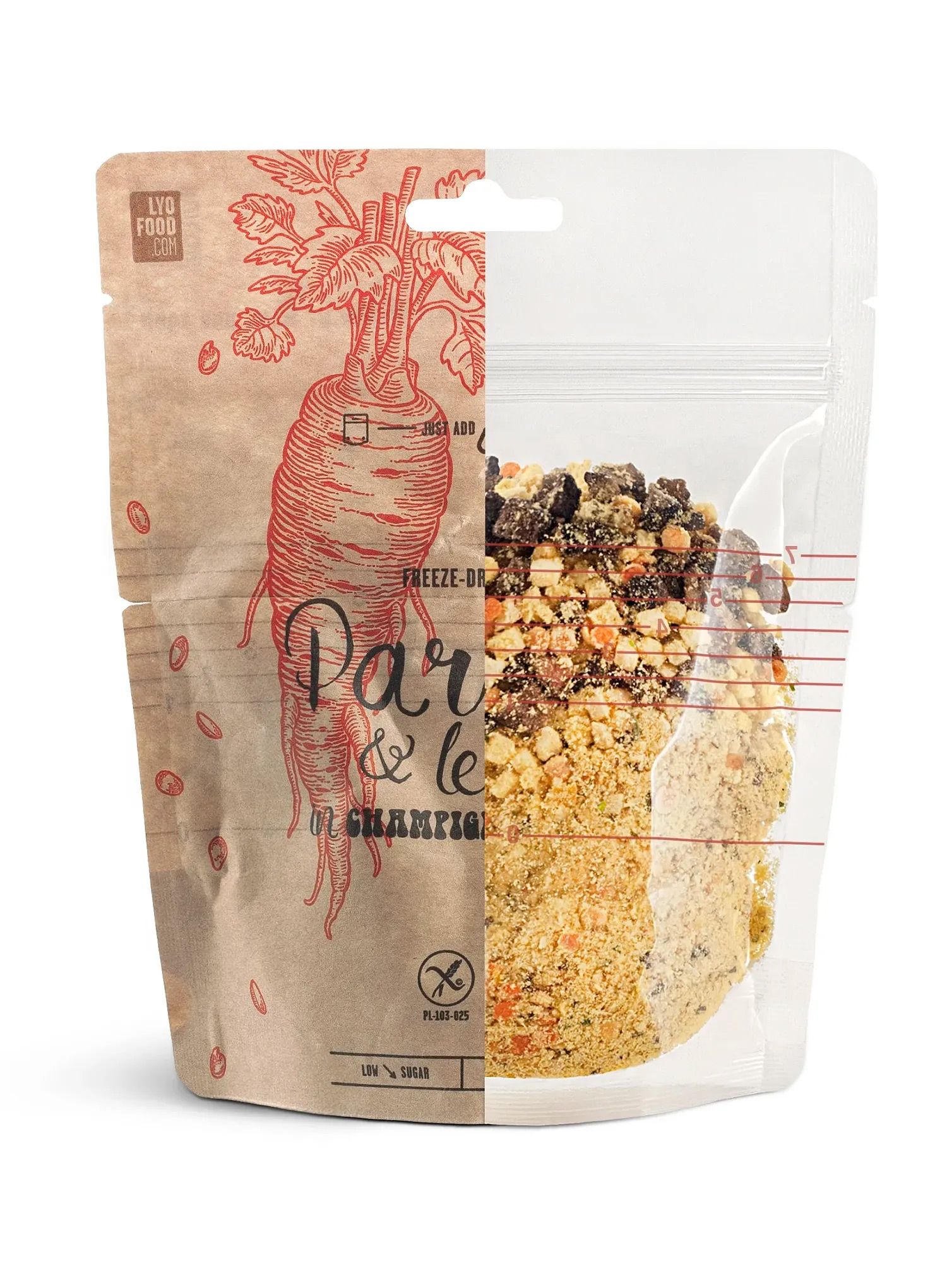 LYOFOOD Bistro Paszternák és lencse gombamártásban 270 g Liofilizált Étel
