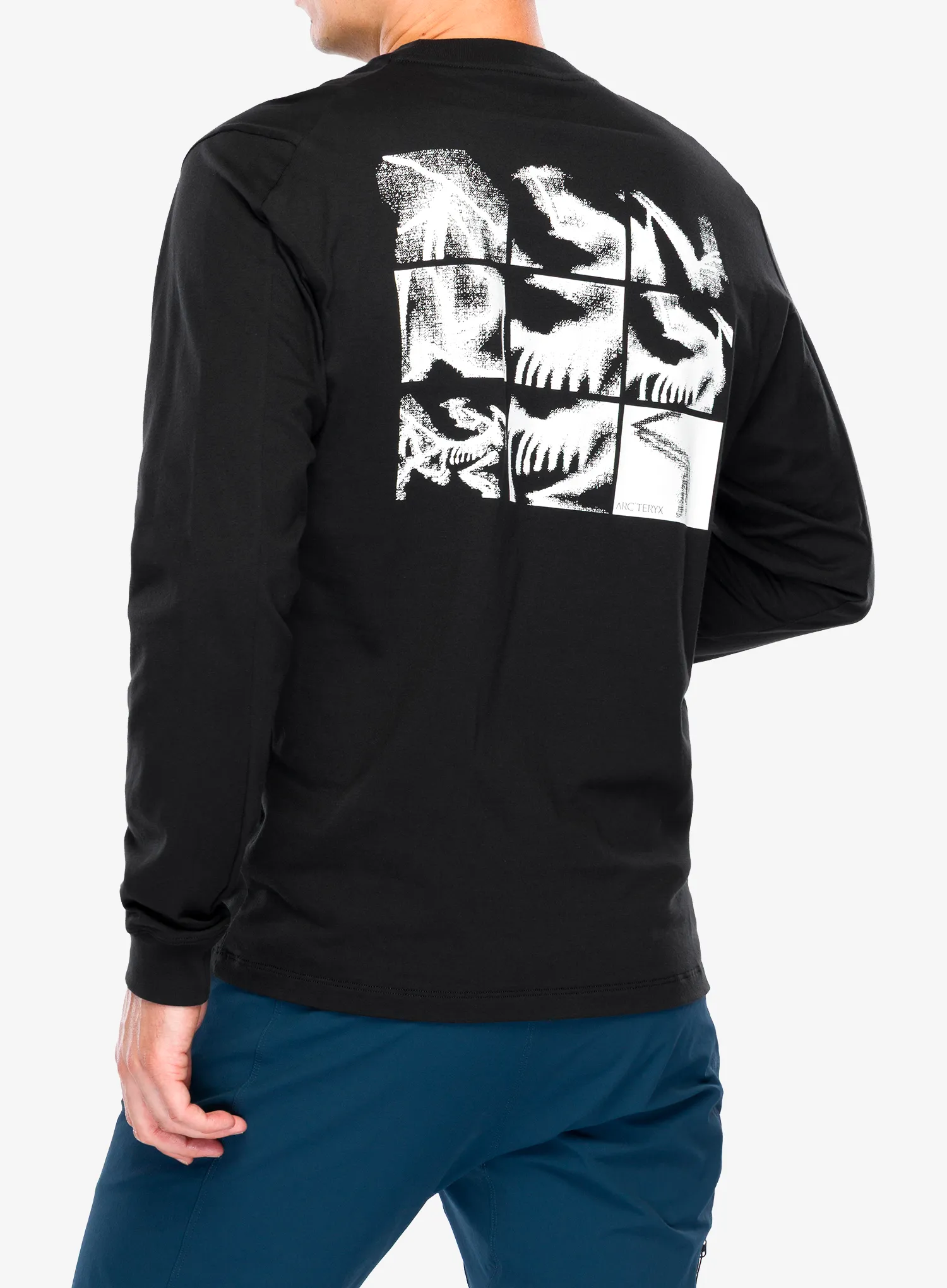 Arcteryx Kragg SL Cotton Bird Tile LS Hosszúujjú - black/arctic silk
