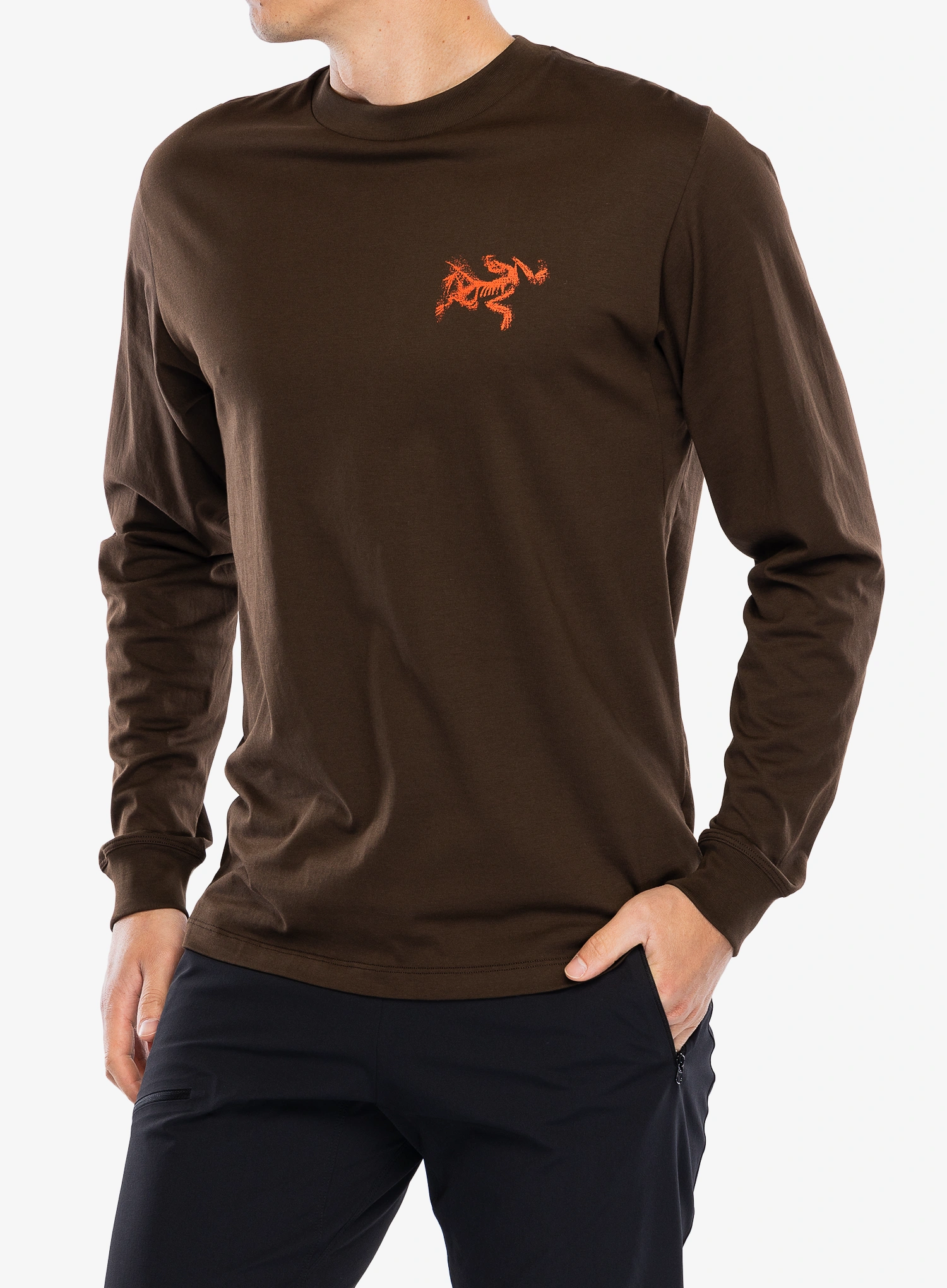 Arcteryx Kragg SL Cotton Bird Tile LS Hosszúujjú - carob/dynasty