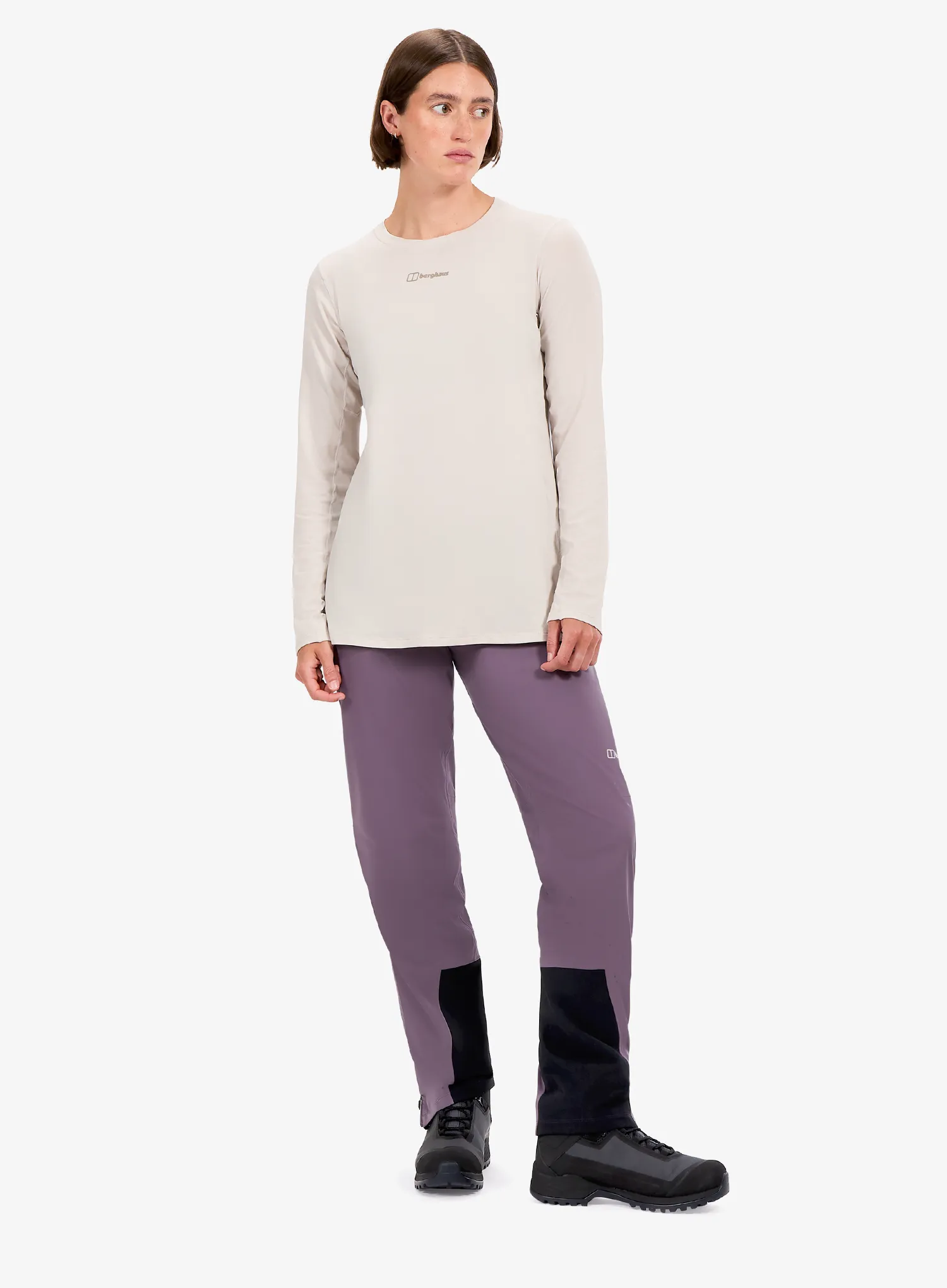 Berghaus Delta Ls Tee Af Női hosszú ujjú póló - stone