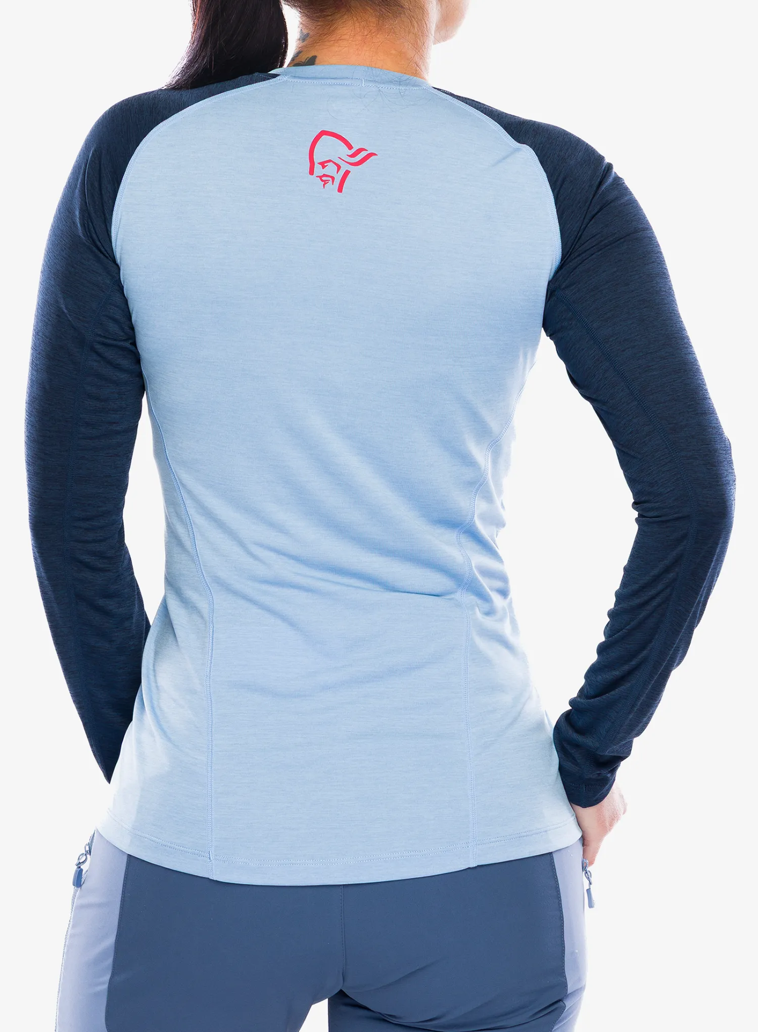 Norrona Fjora Equaliser Lightweight Long Sleeve Női hosszú ujjú póló - frozen fjord
