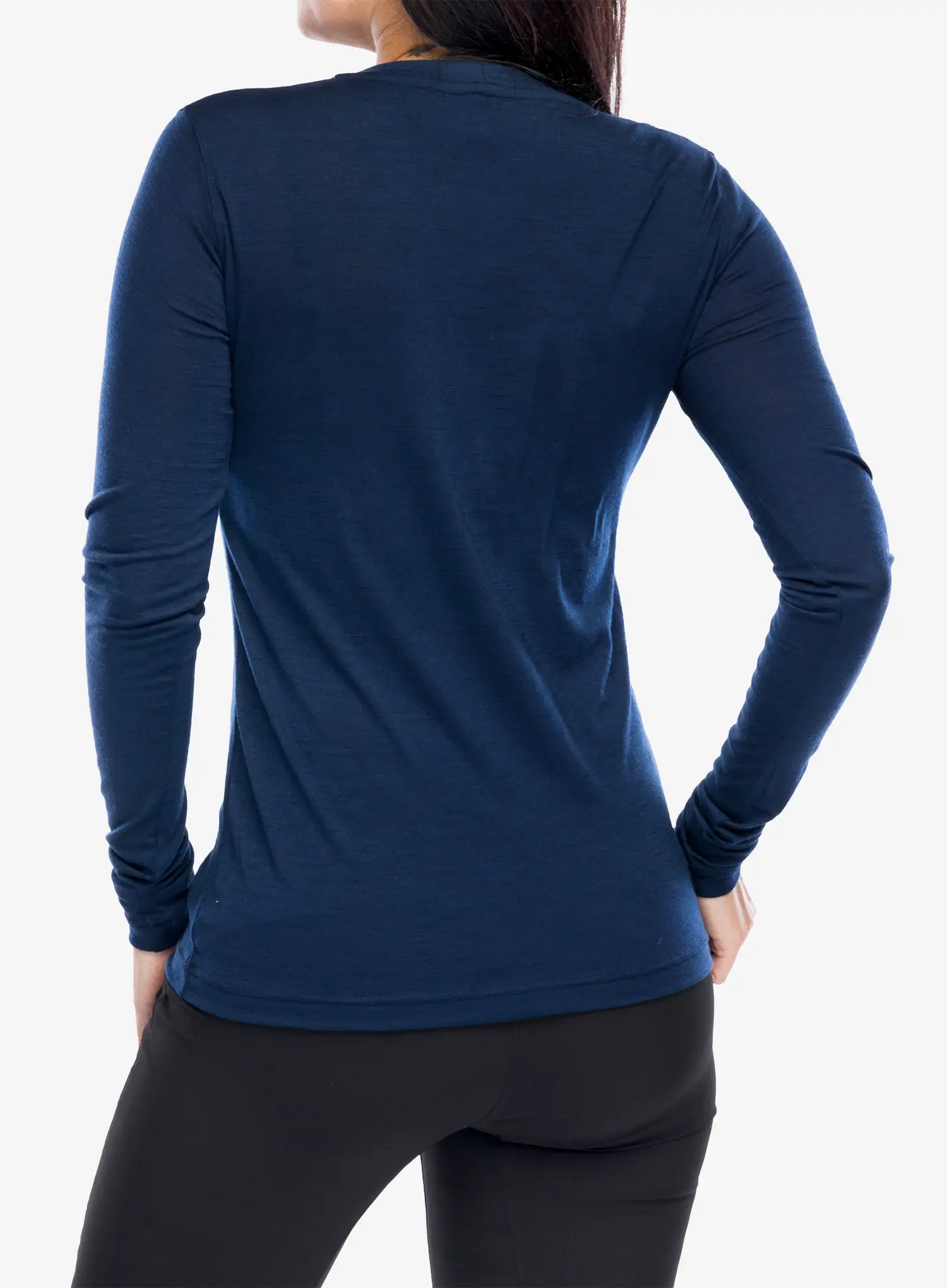 Sensor Merino Active Songbirds Tee LS Női hosszú ujjú póló - deep blue