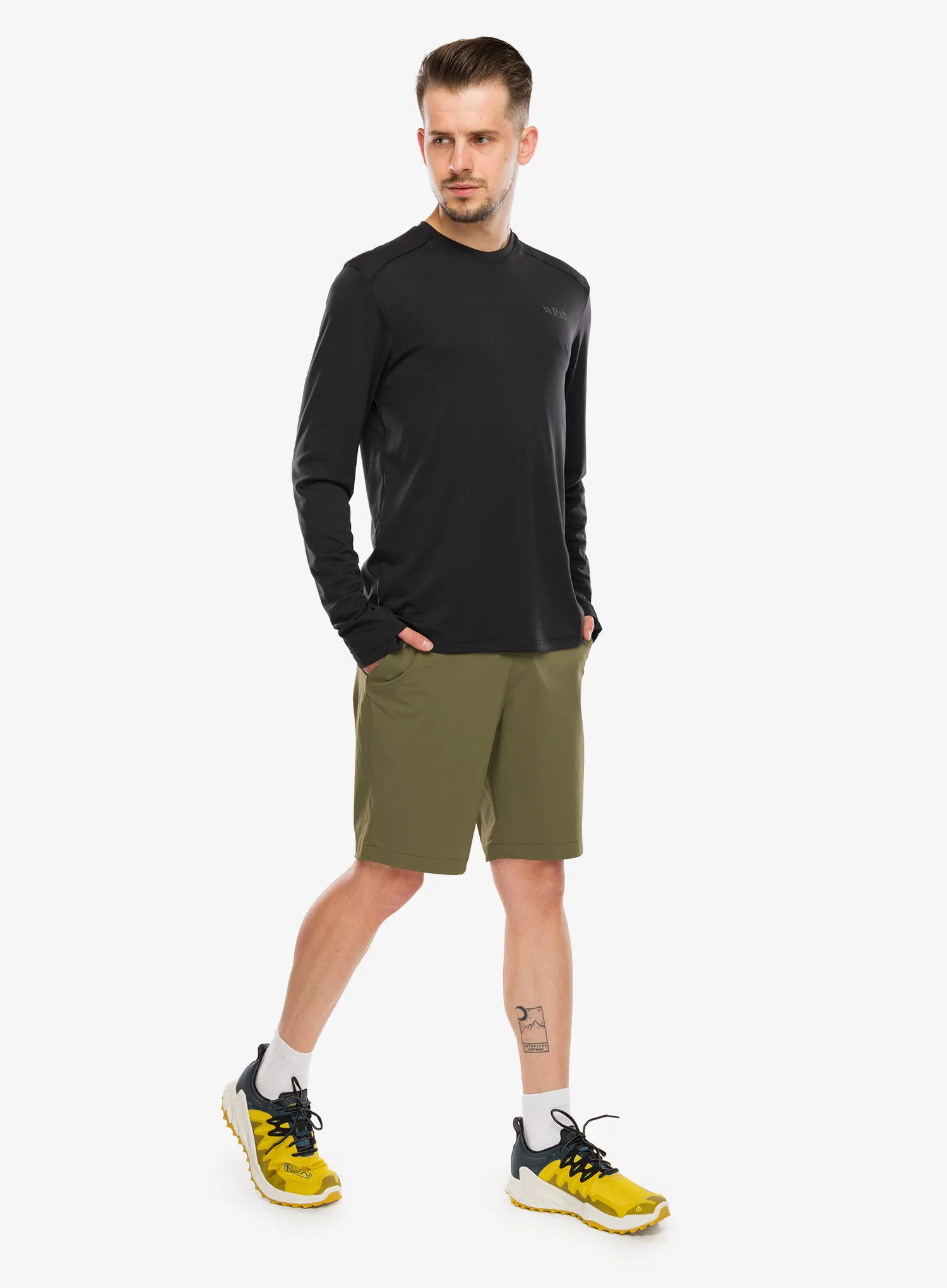 Rab Force LS Tee Hosszúujjú - black