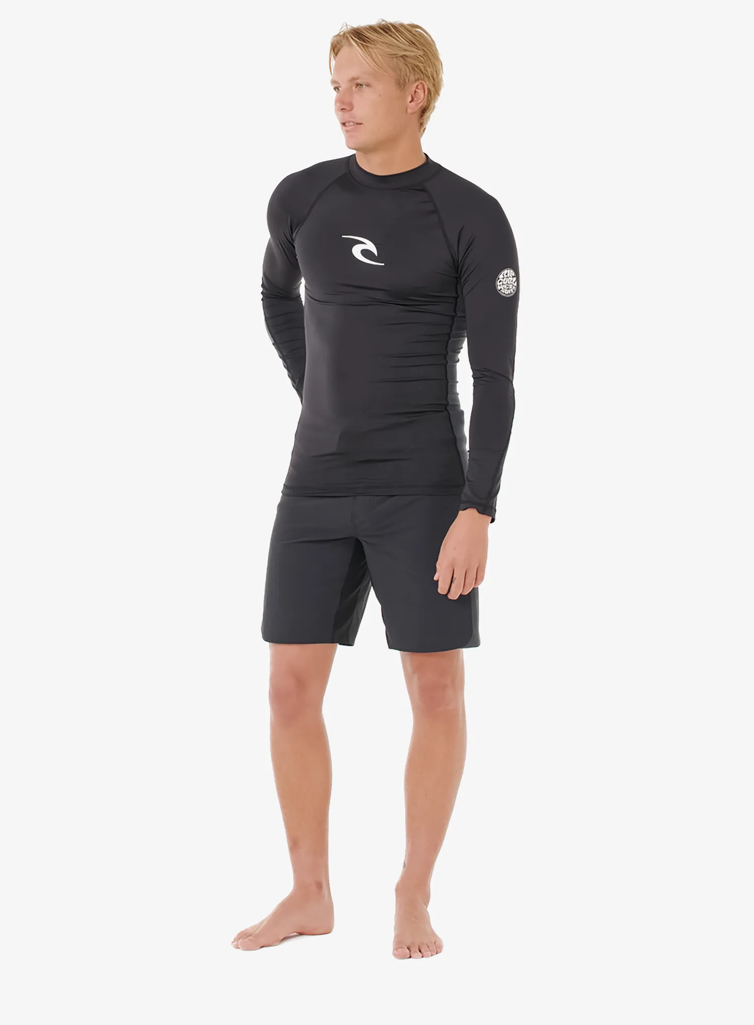 Rip Curl Lycra Waves Upf Perf L/S Hosszúujjú - black