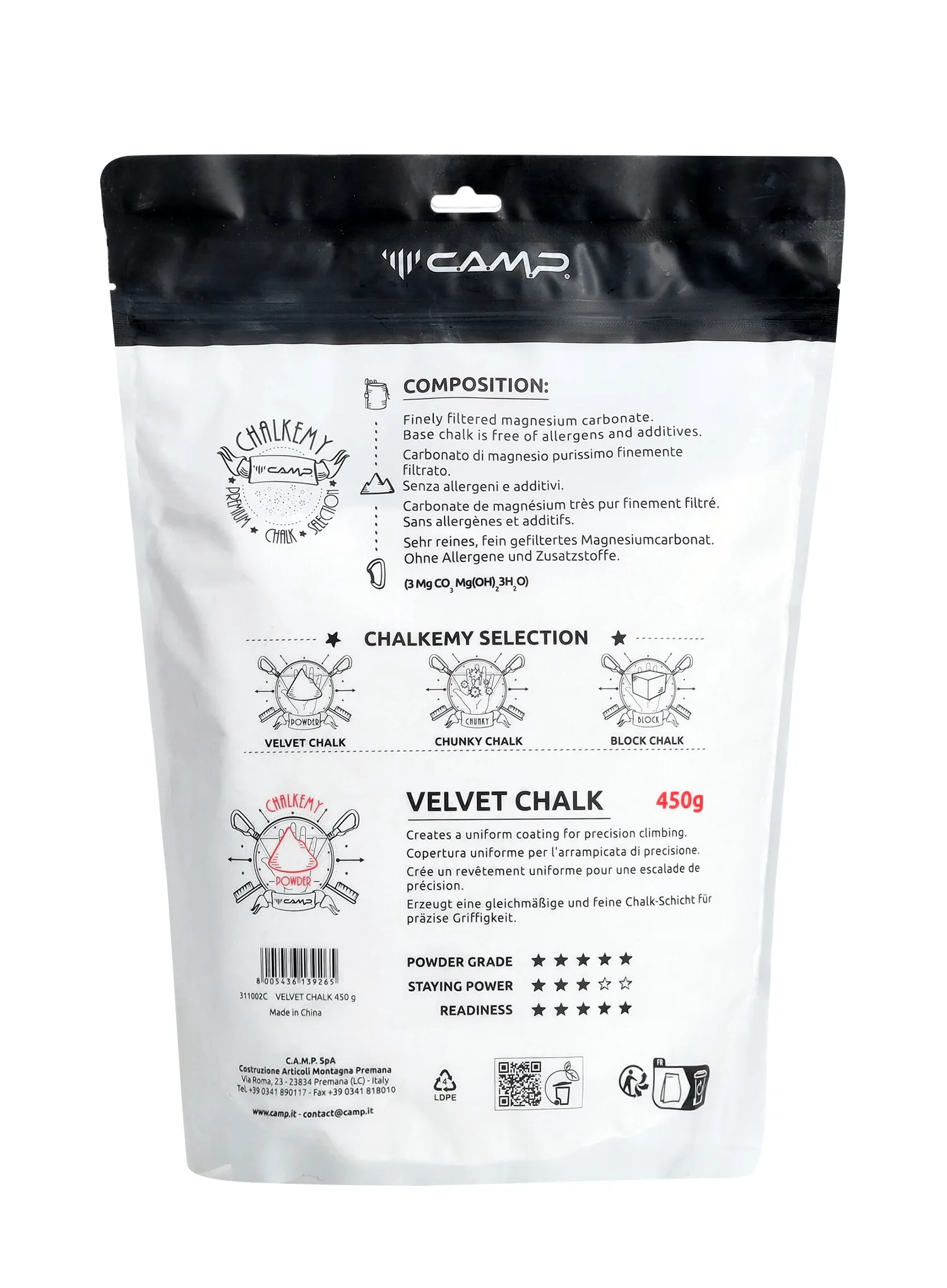 Camp Velvet Chalk 450 g Magnézia