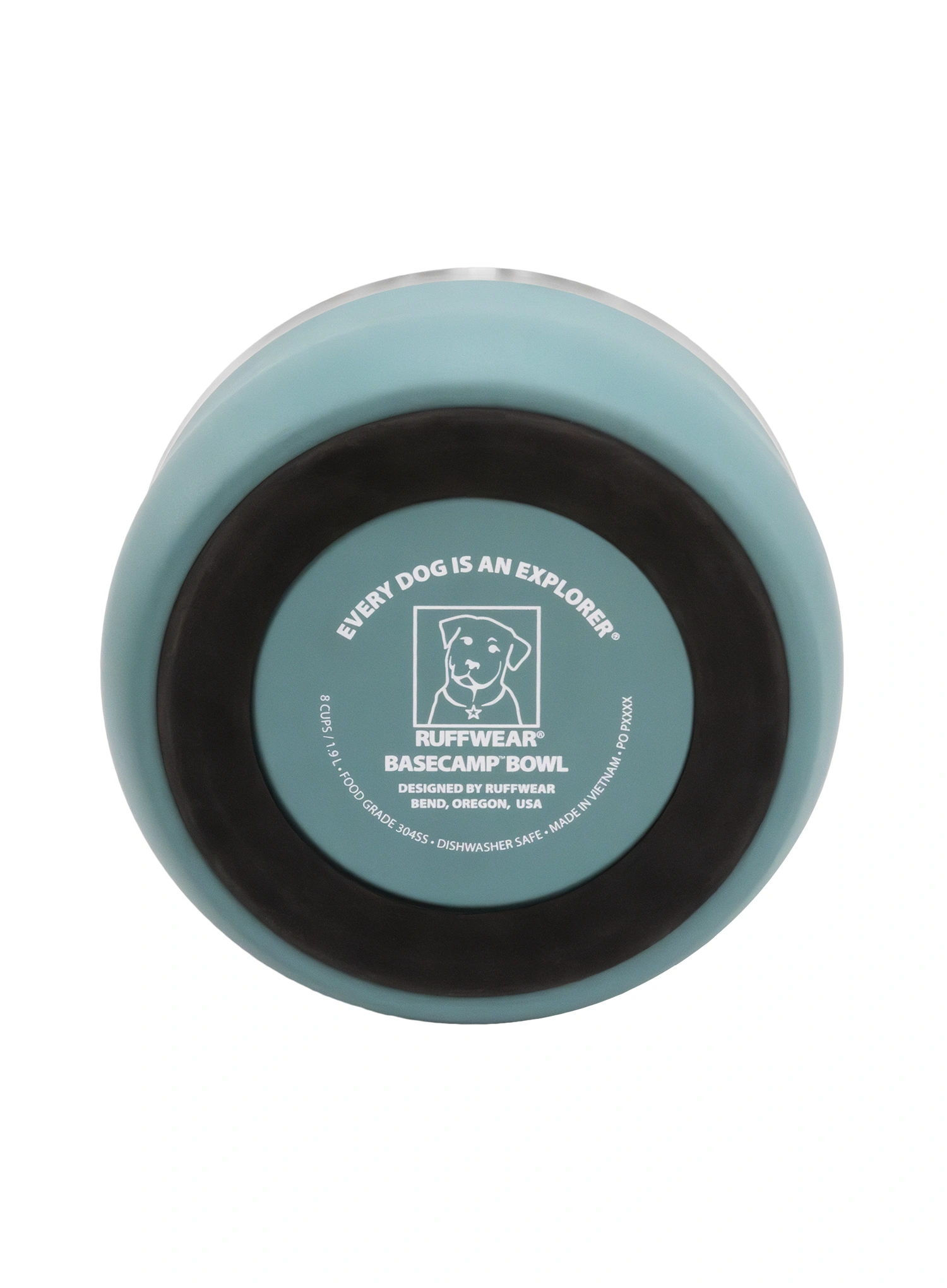 Ruffwear Basecamp Bowl Kutyatál - river rock green
