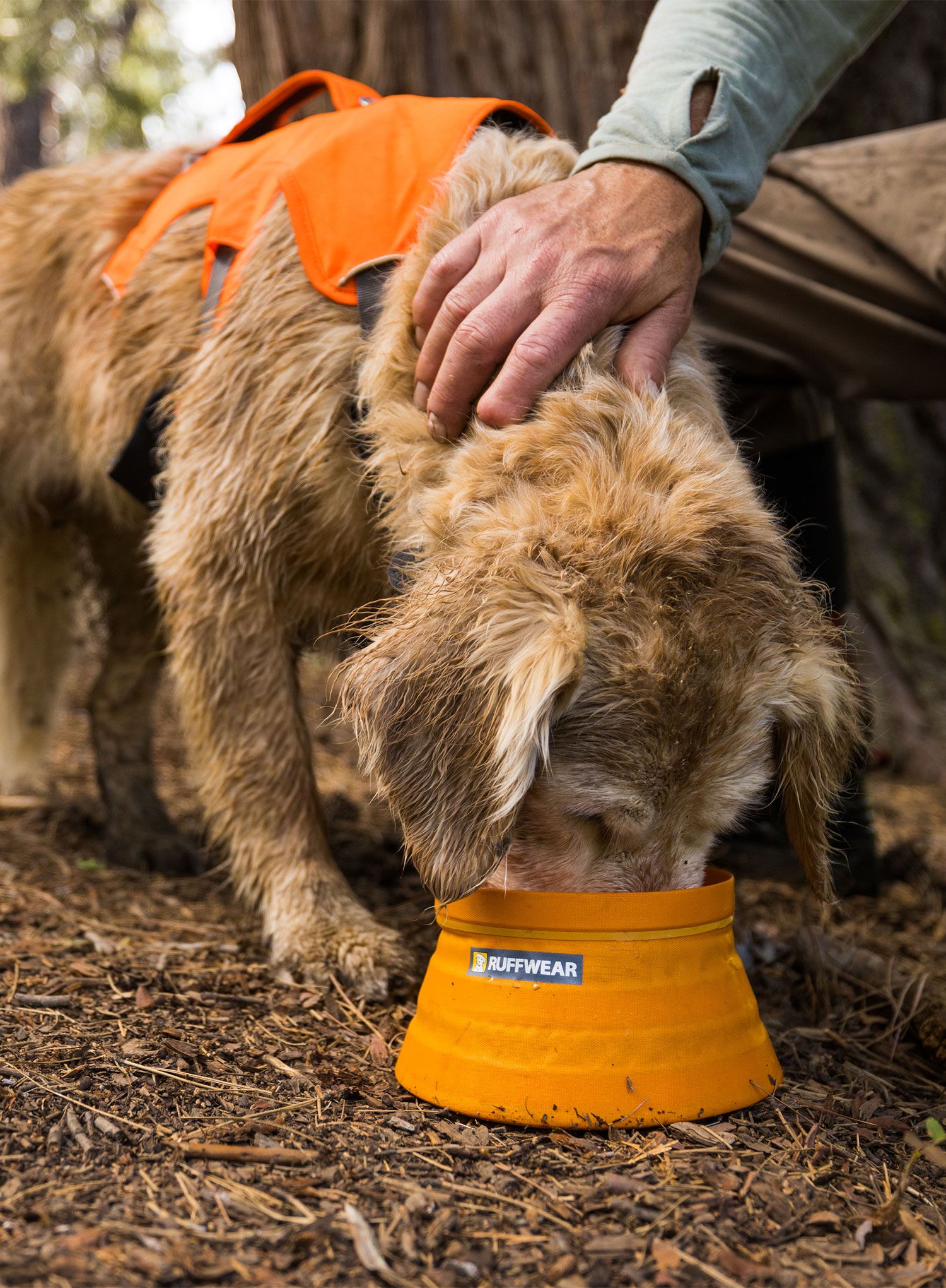 Ruffwear Bivy Collapsible Dog Bowl Kutyatál - salamander orange