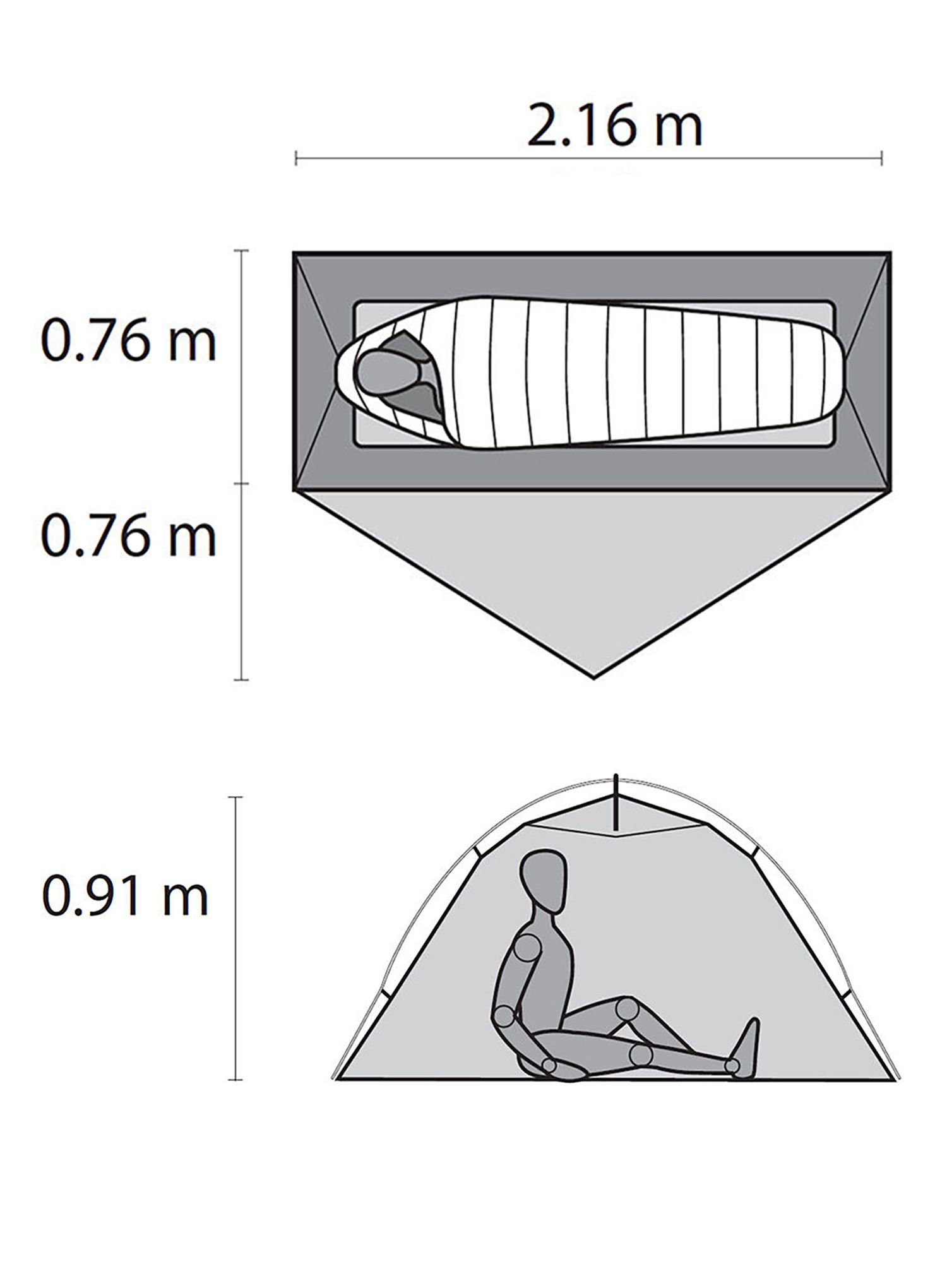 MSR Hubba NX Egyszemélyes Sátor - gray