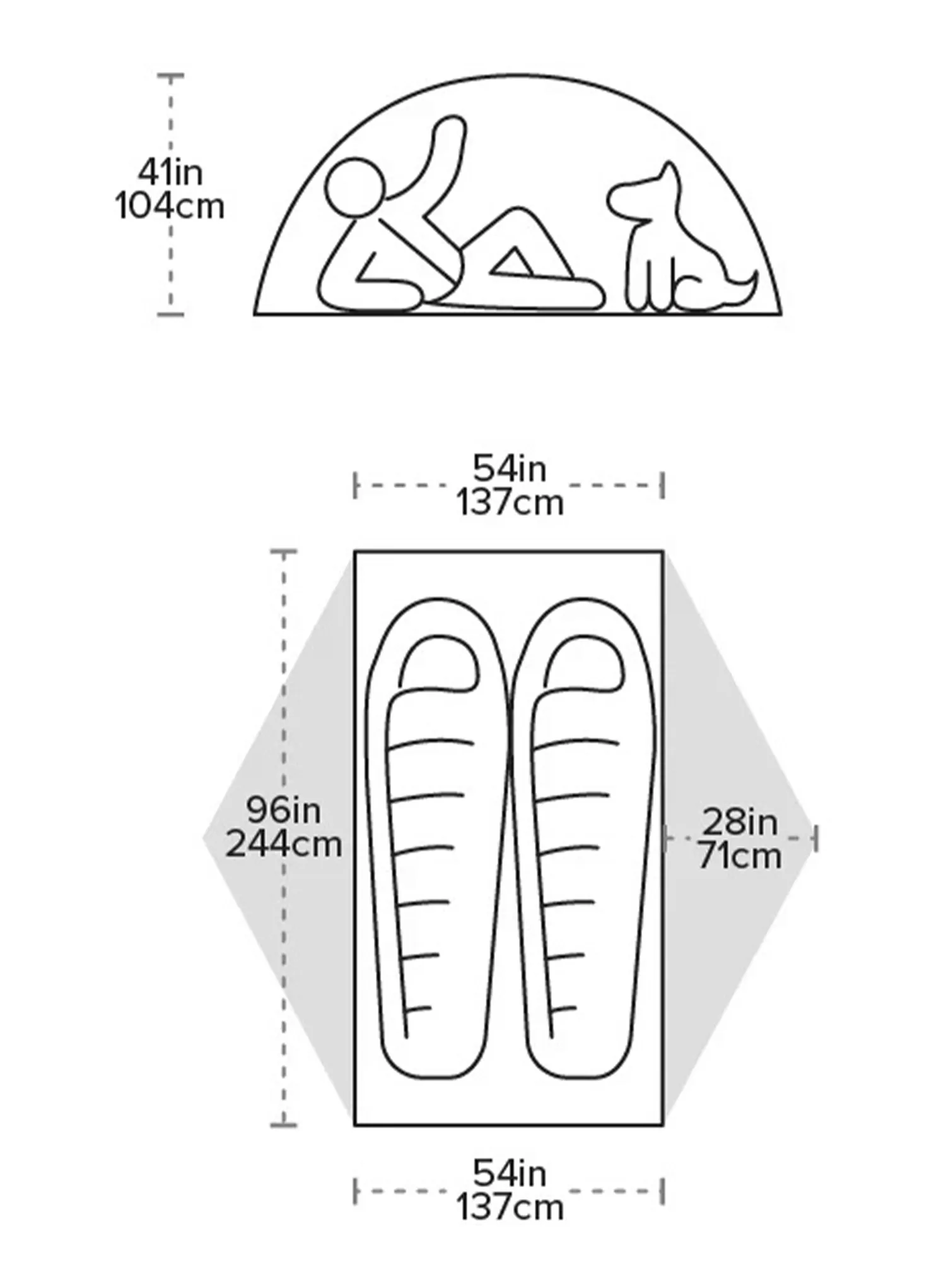 Big Agnes Copper Spur UL2 XL Kétszemélyes sátor - tangelo/mercury