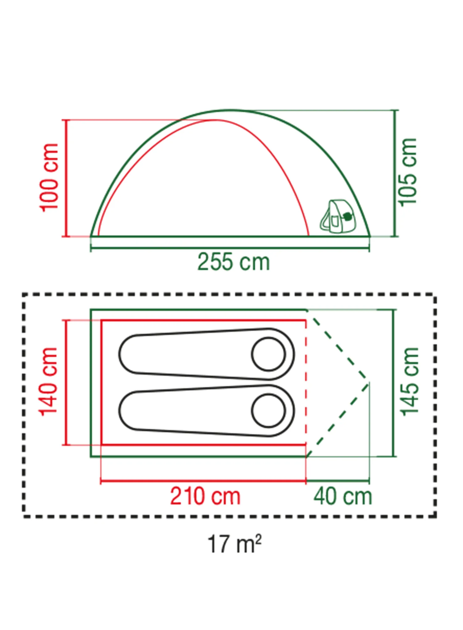 Coleman Darwin 2+ Blackout Kétszemélyes sátor