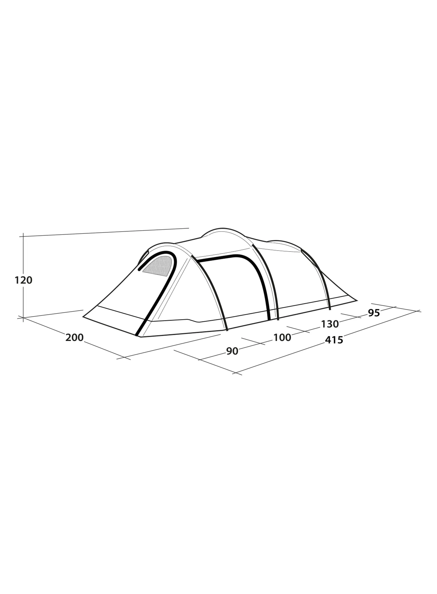 Outwell Earth 3 Plus Háromszemélyes sátor