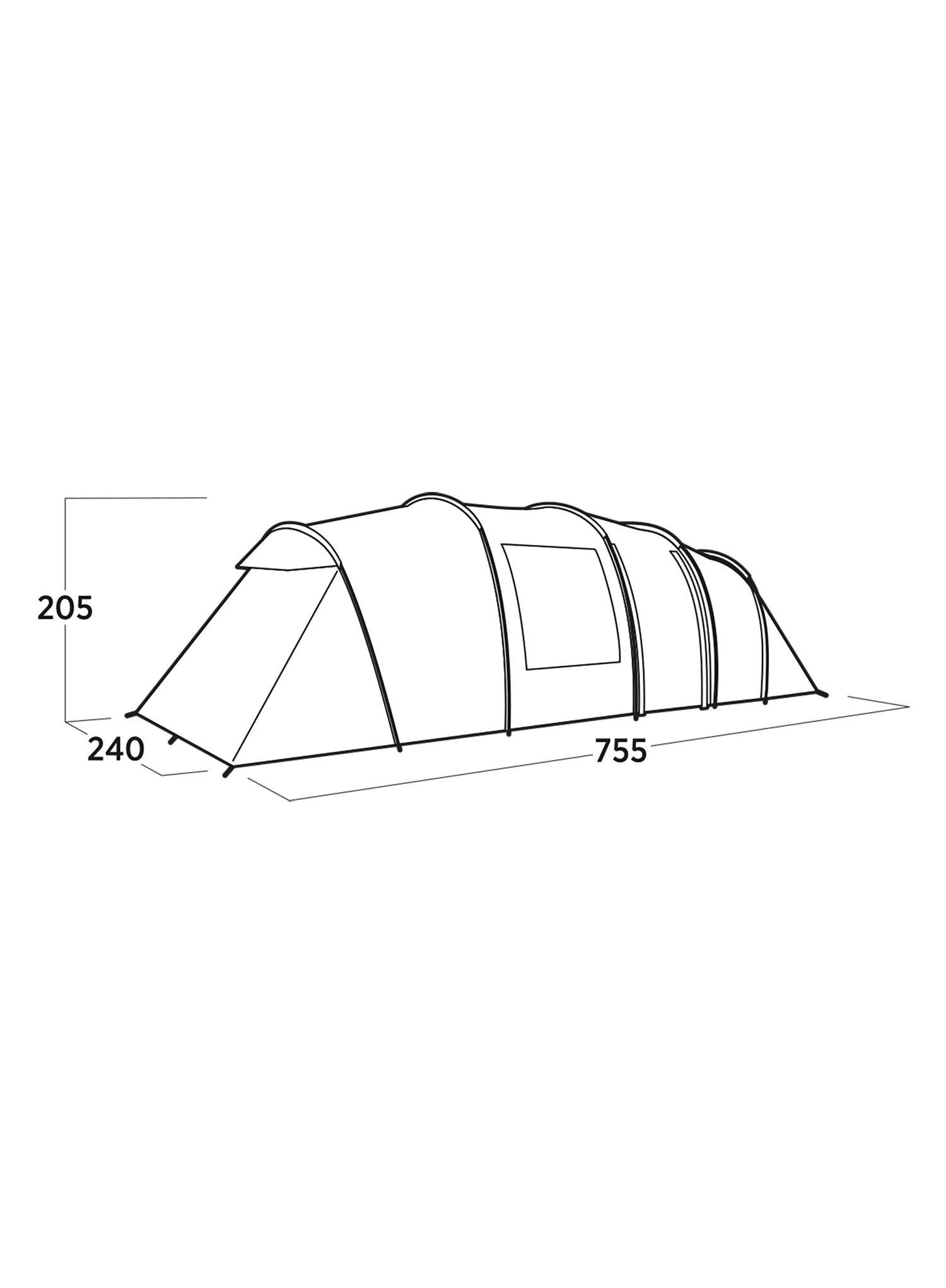 Easy Camp Leka Twin 8 Családi sátor