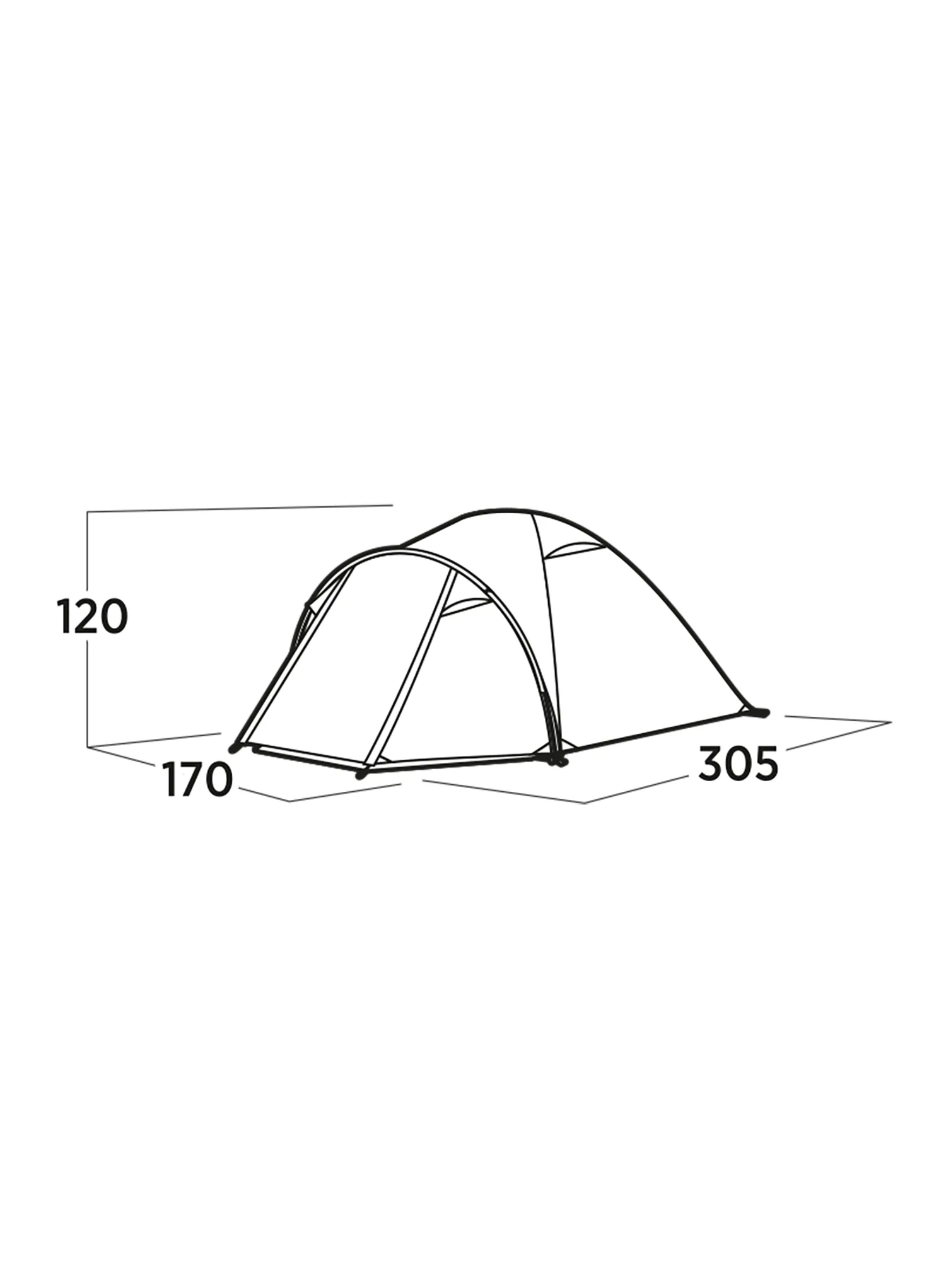 Easy Camp Setesdal 3 Háromszemélyes sátor