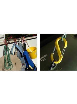 Nite Ize S-Biner 4 Plastic Gate Kulcstartó karabiner - black