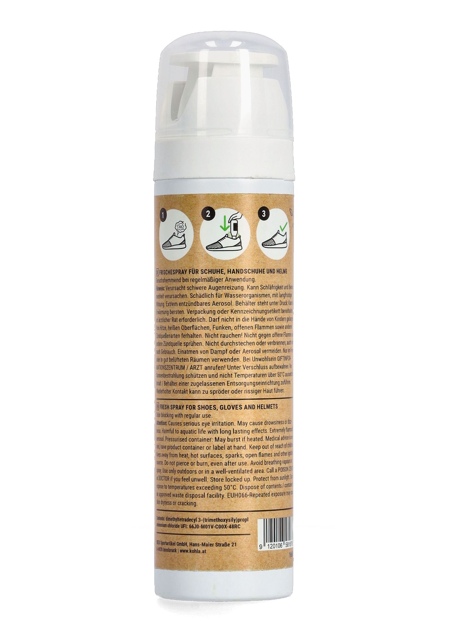Kohla Care Eco-Refresh Spray 150 ml Cipőfrissítő