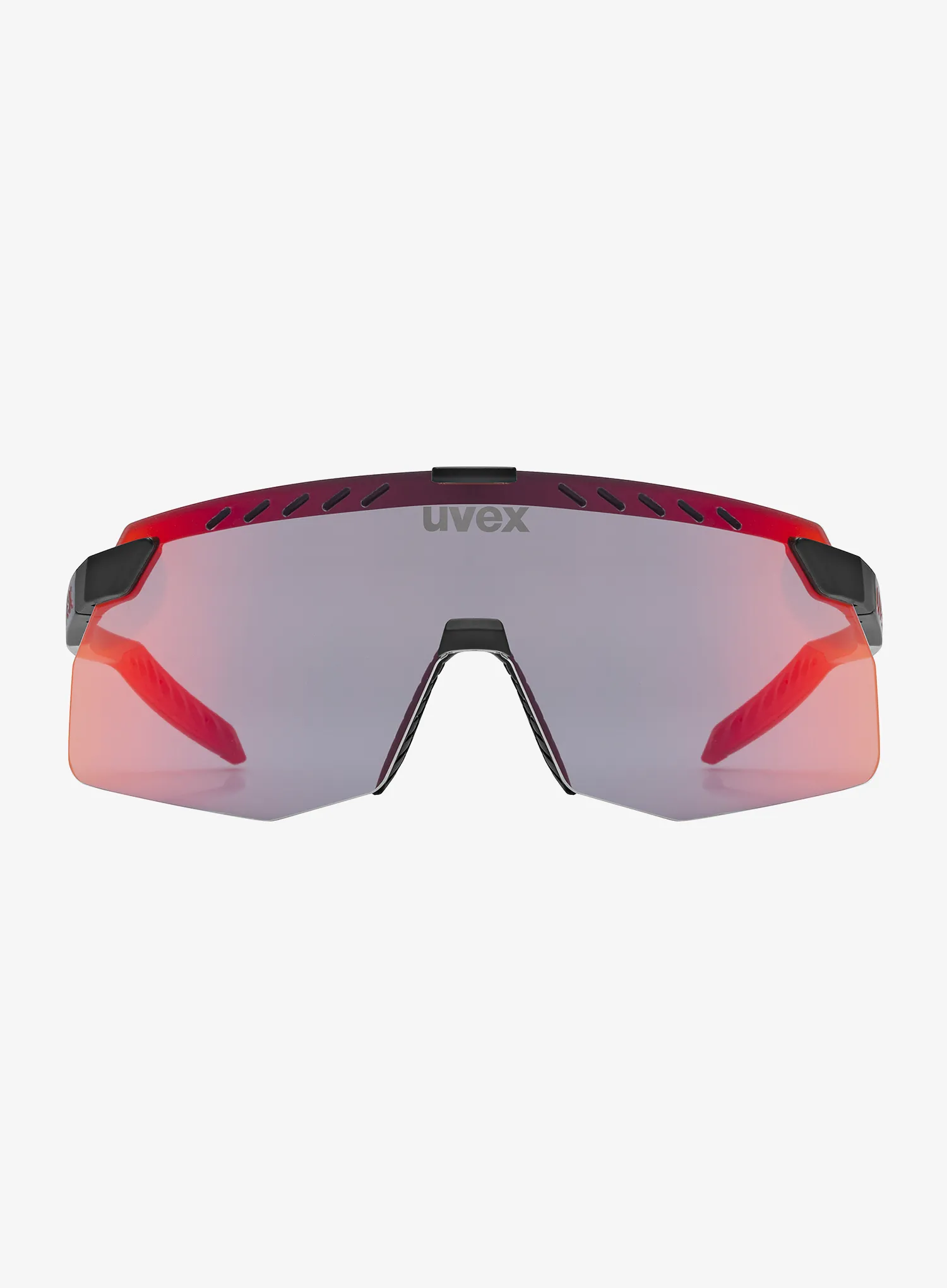 Uvex Pace Stage S Biciklis szemüveg - black matt/mir.red