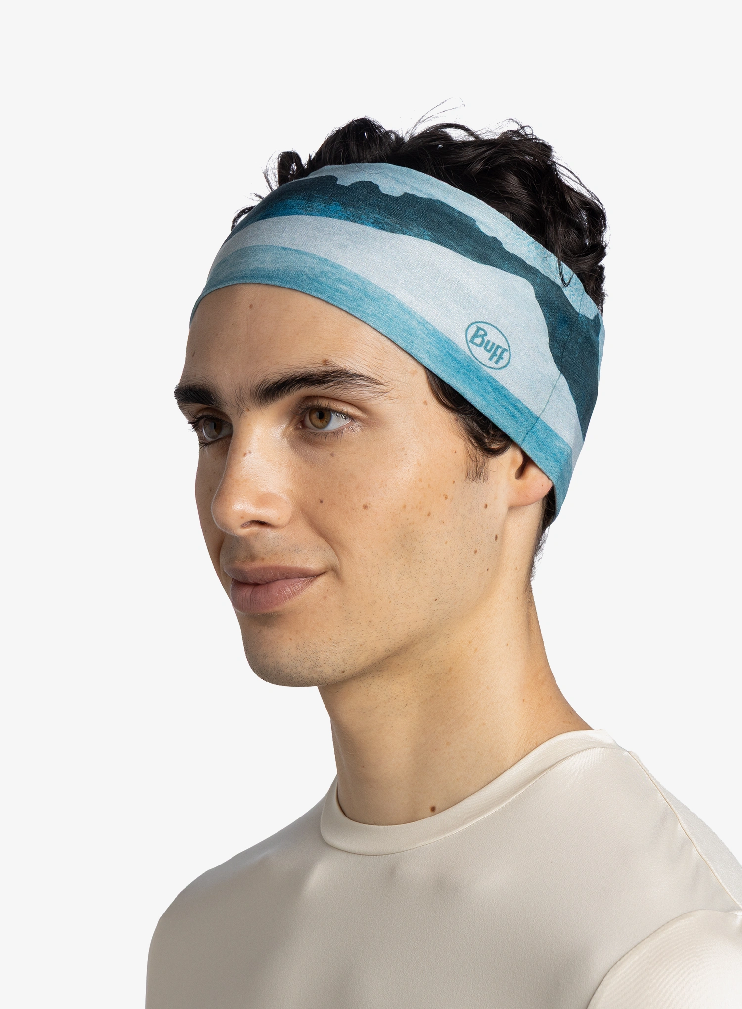 Buff Coolnet UV Wide Headband Fejpánt - aler teal