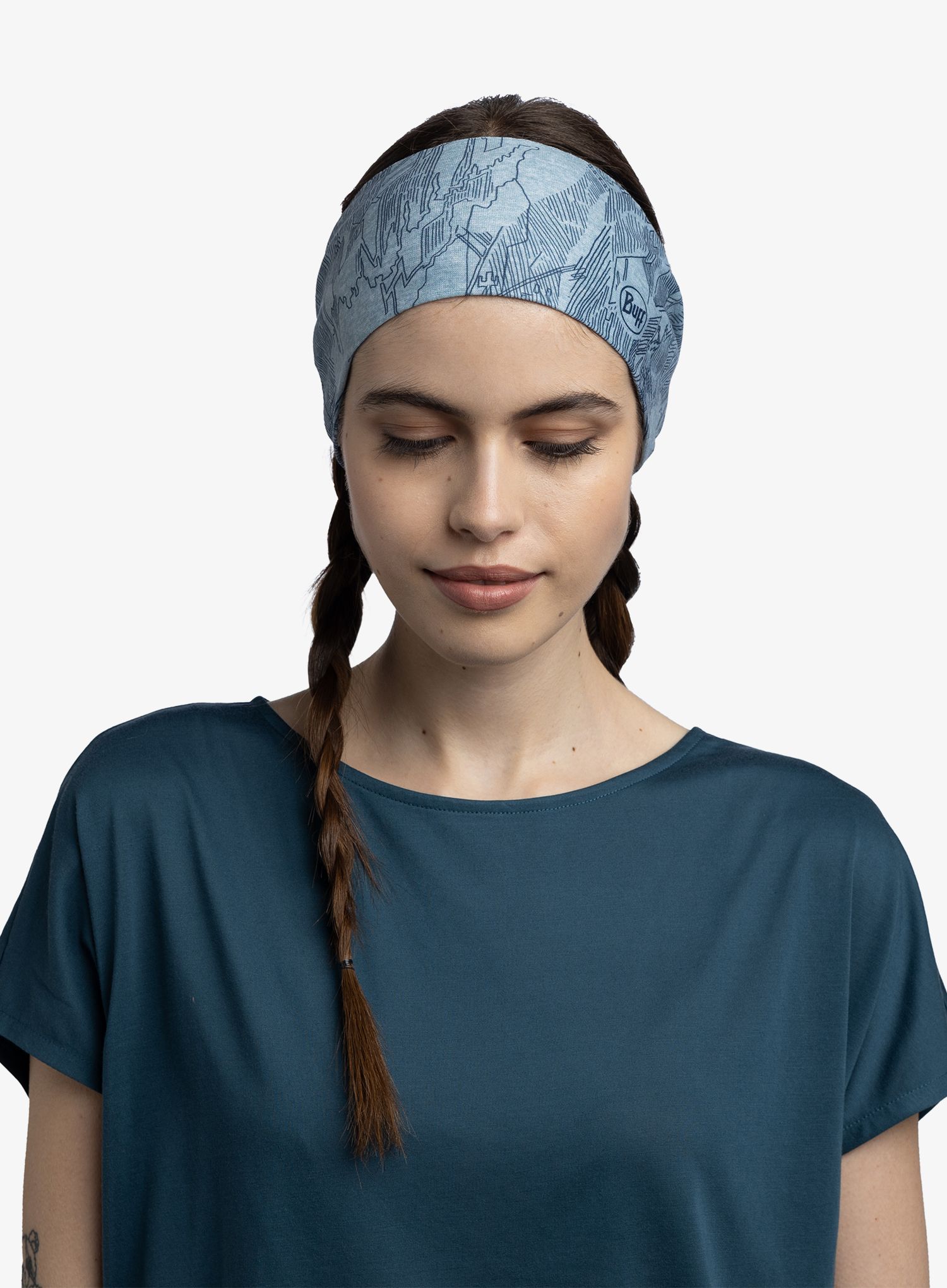 Buff Coolnet UV Wide Headband Fejpánt - laven mist