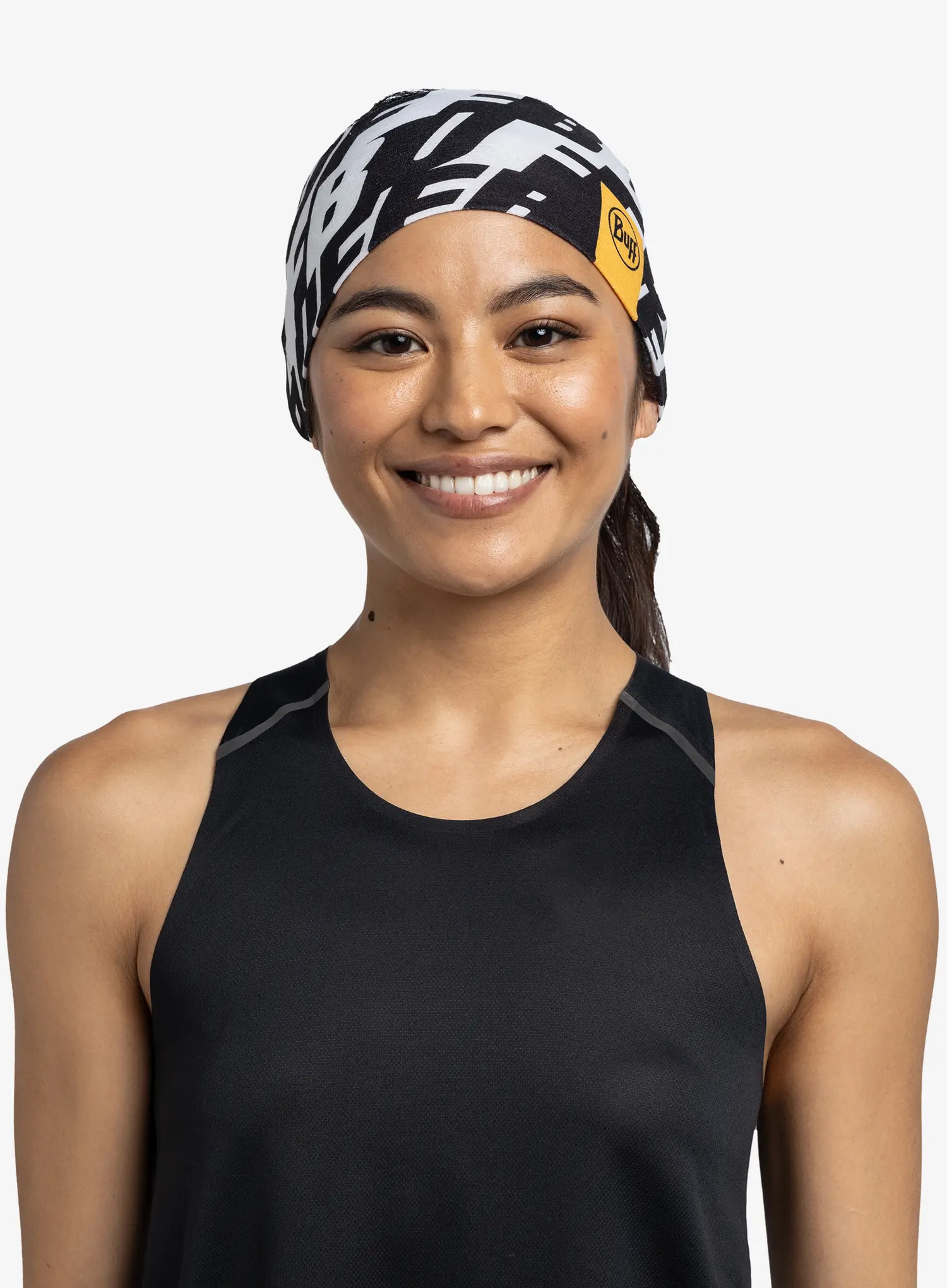 Buff Coolnet UV Wide Headband Fejpánt - logo multi