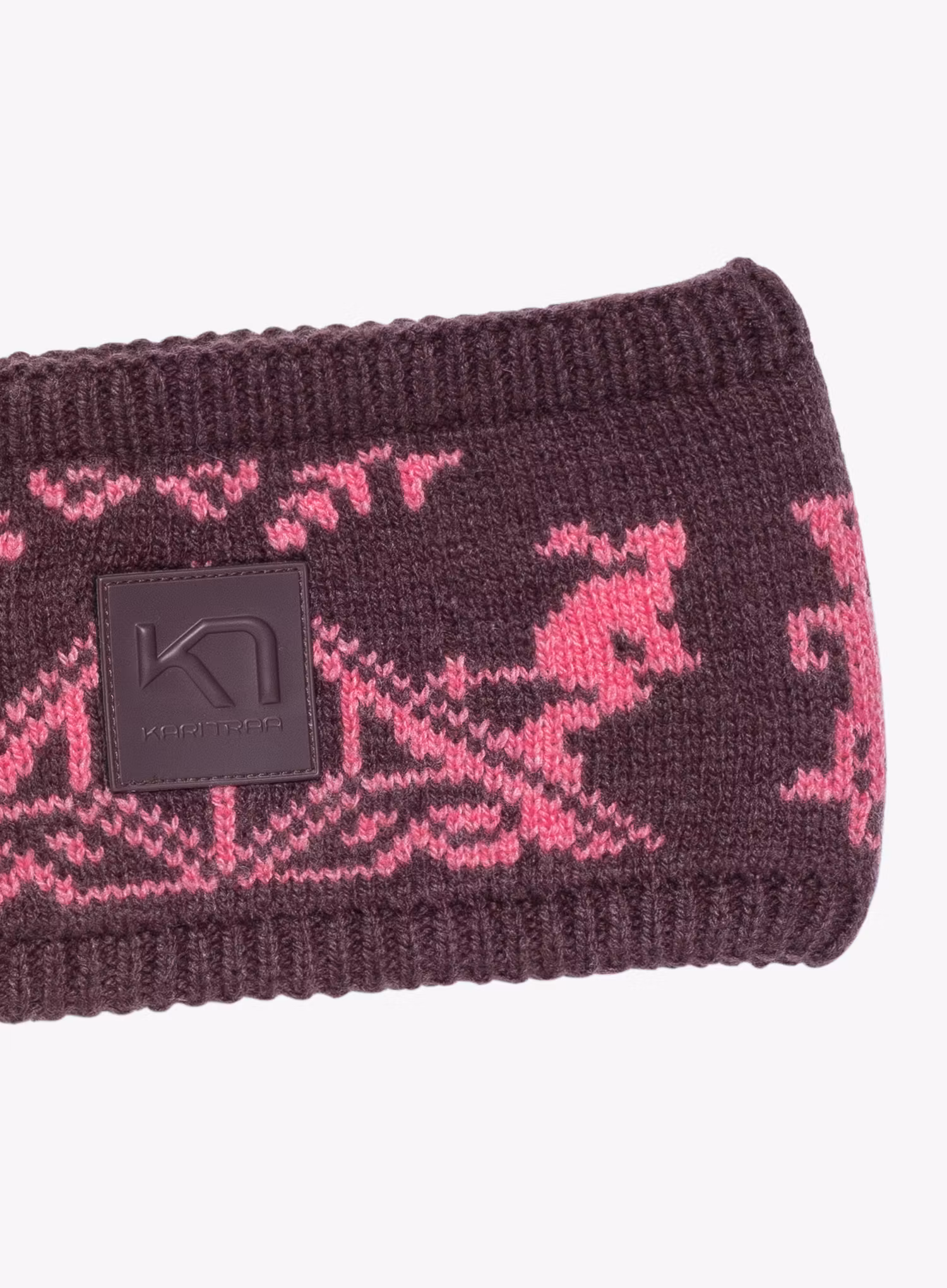 Kari Traa Saga Knit Headband Női fejpántok - cocoa powder