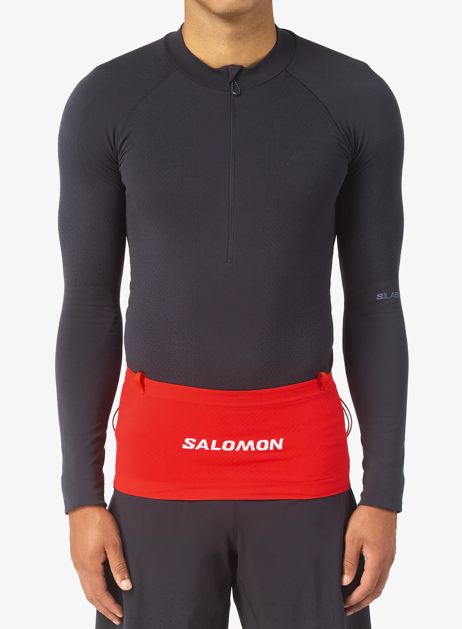 Salomon Adv Skin Seamless Belt Övtáska futáshoz - flame scarlet/white