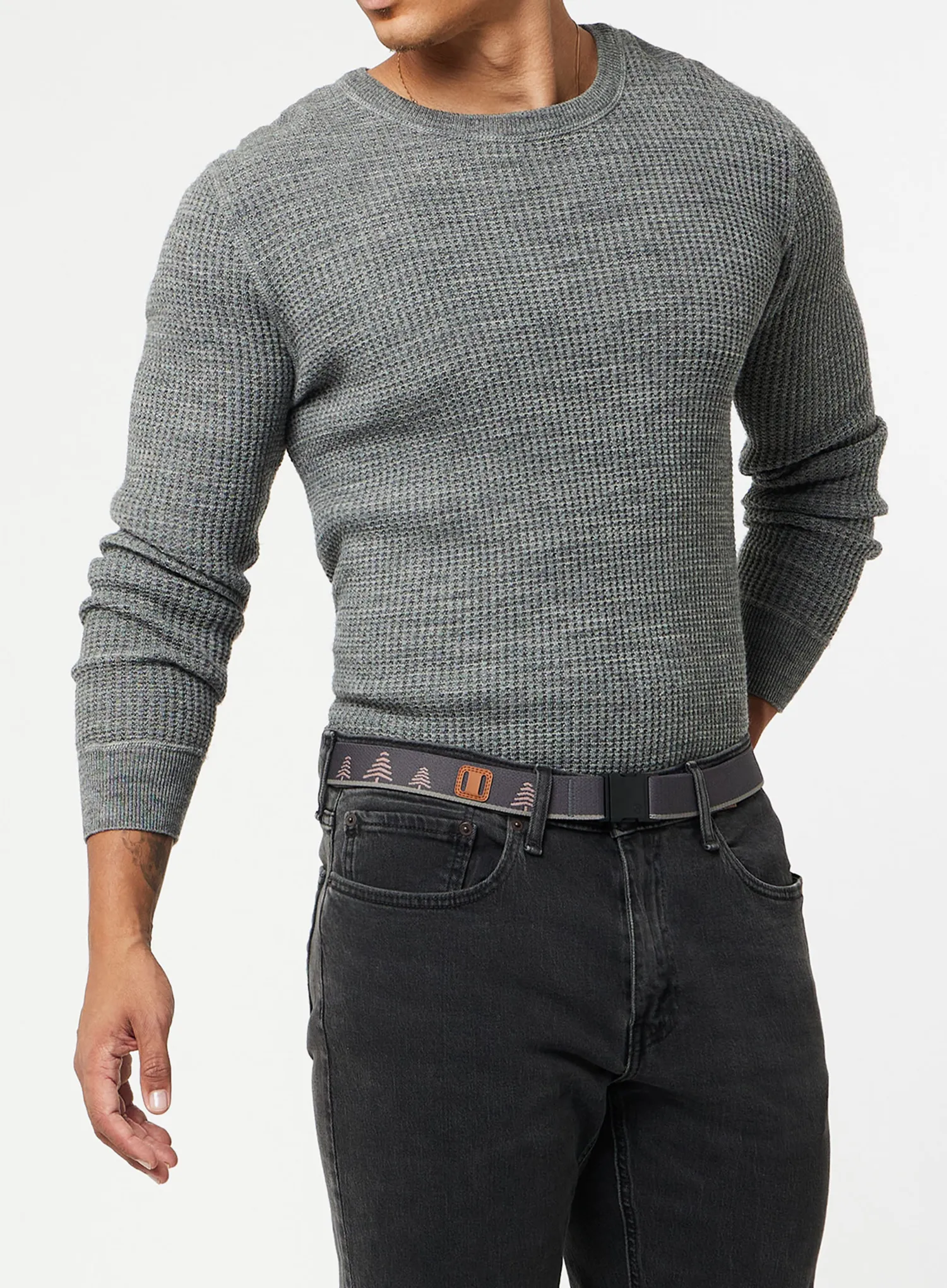 Arcade Blackwood Slim Nadrágszíj - charcoal/blush