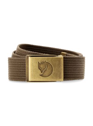 Fjallraven Canvas Brass Belt 4 cm Nadrágszíj - dark olive