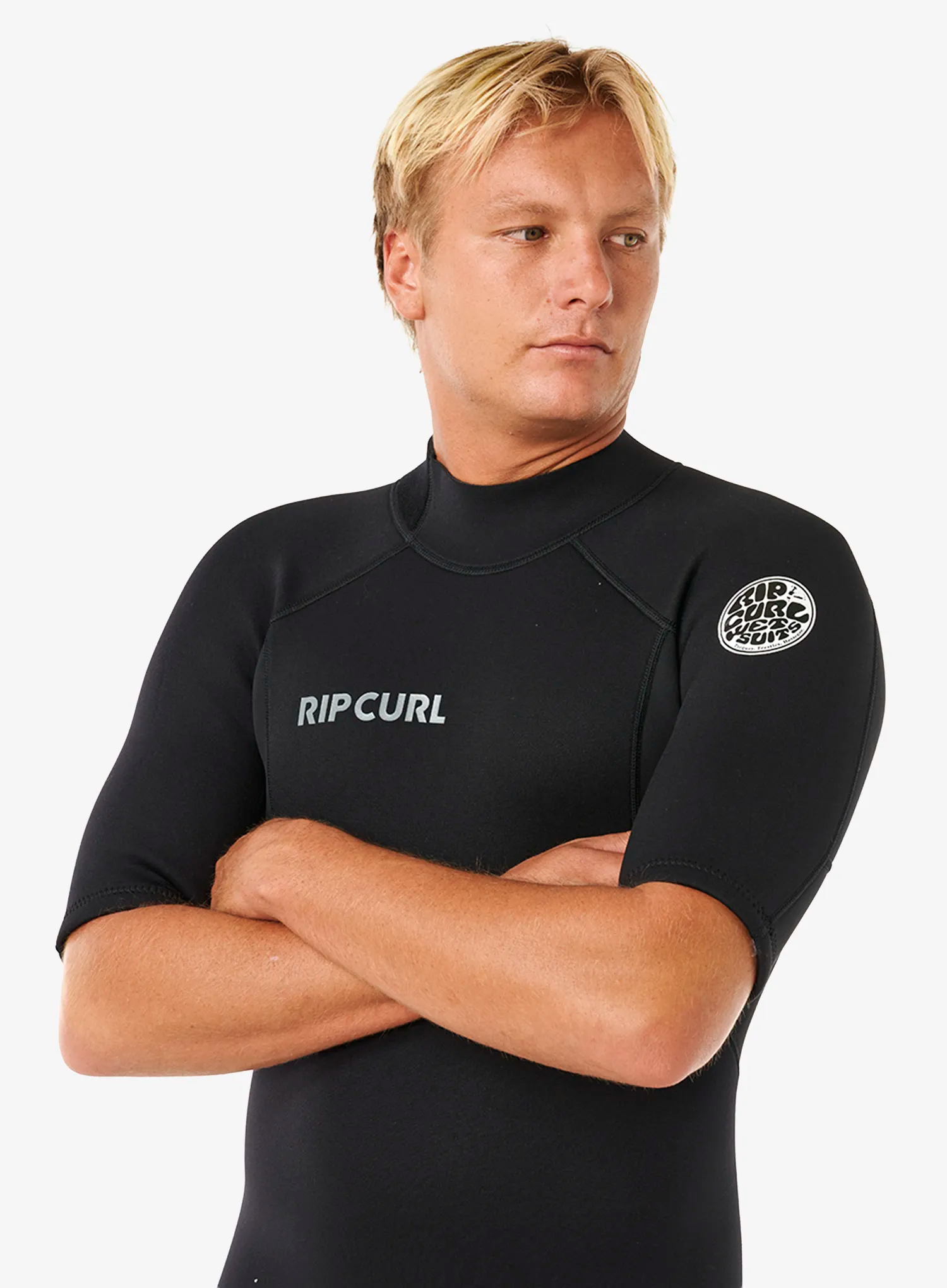 Rip Curl Trad Back Zip SS Springsuit Férfi neoprén ruha - black