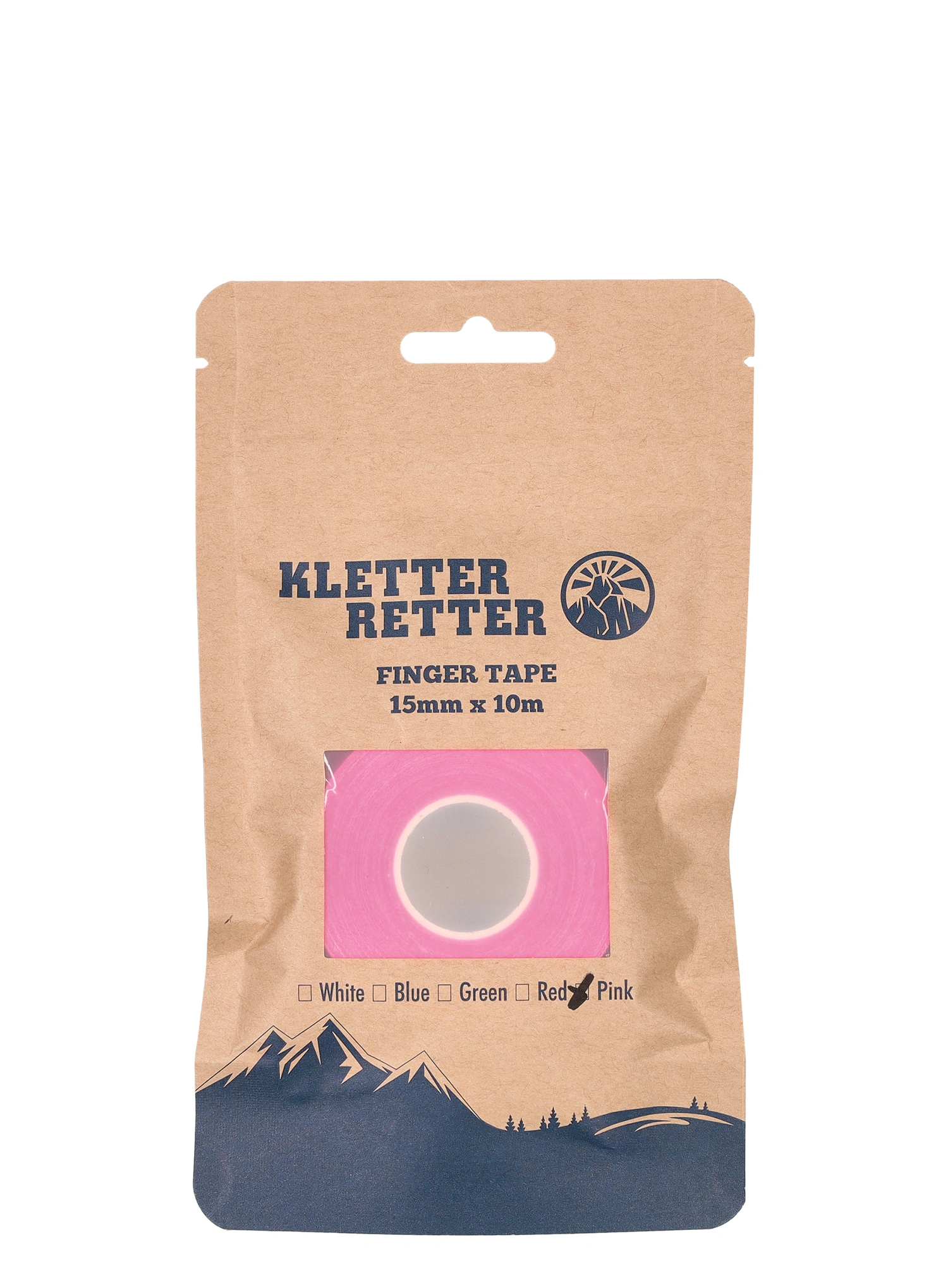 Kletter Retter Finger Tape 15 mm 10 m Ragtapasz sziklamászóknak - pink