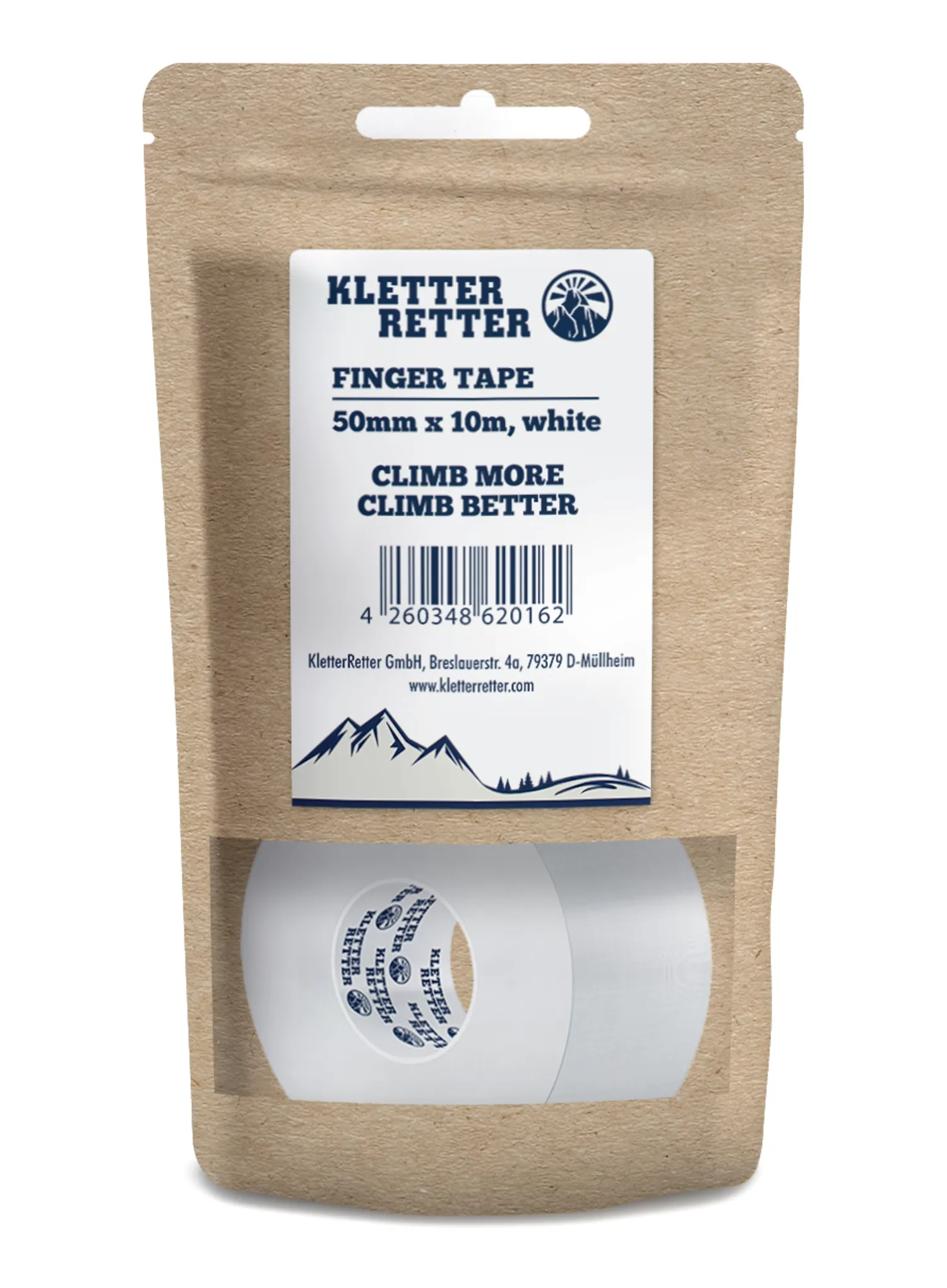 Kletter Retter Tape 50 mm 10 m Ragtapasz sziklamászóknak - white
