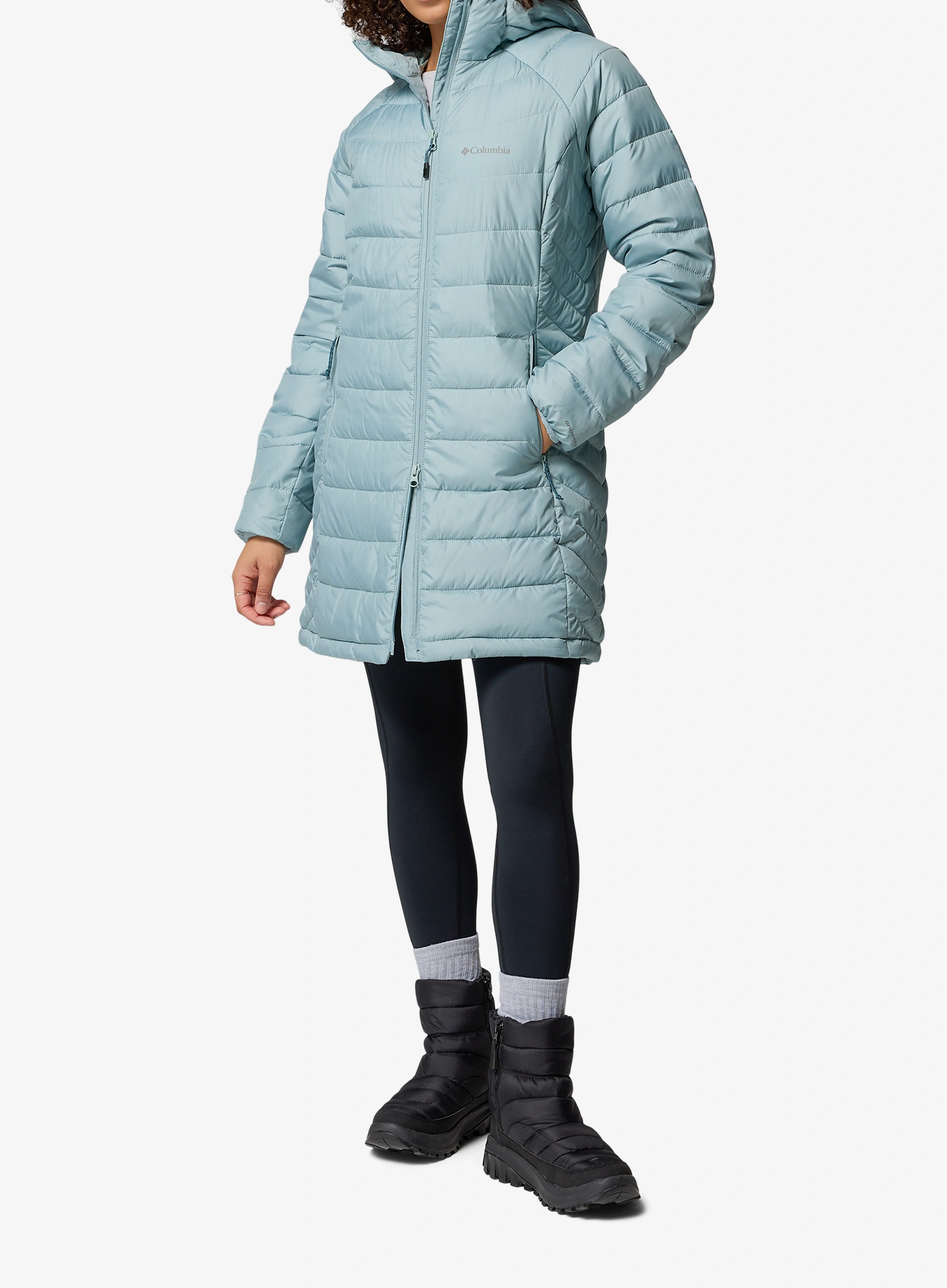 Columbia Powder Lite II Mid Jacket Női utcai kabát - crushed blue