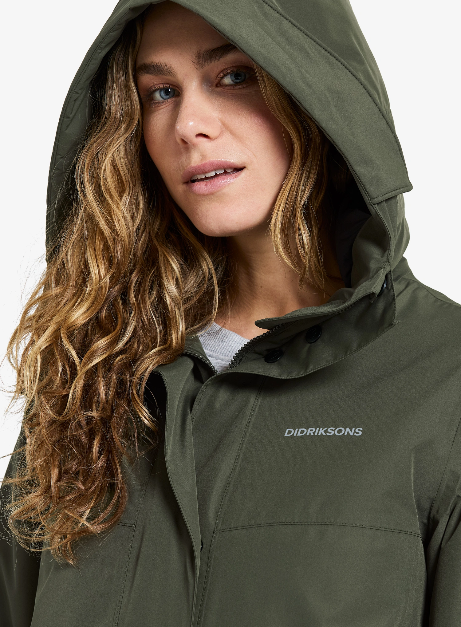 Didriksons Selina Parka Női utcai kabát - deep green