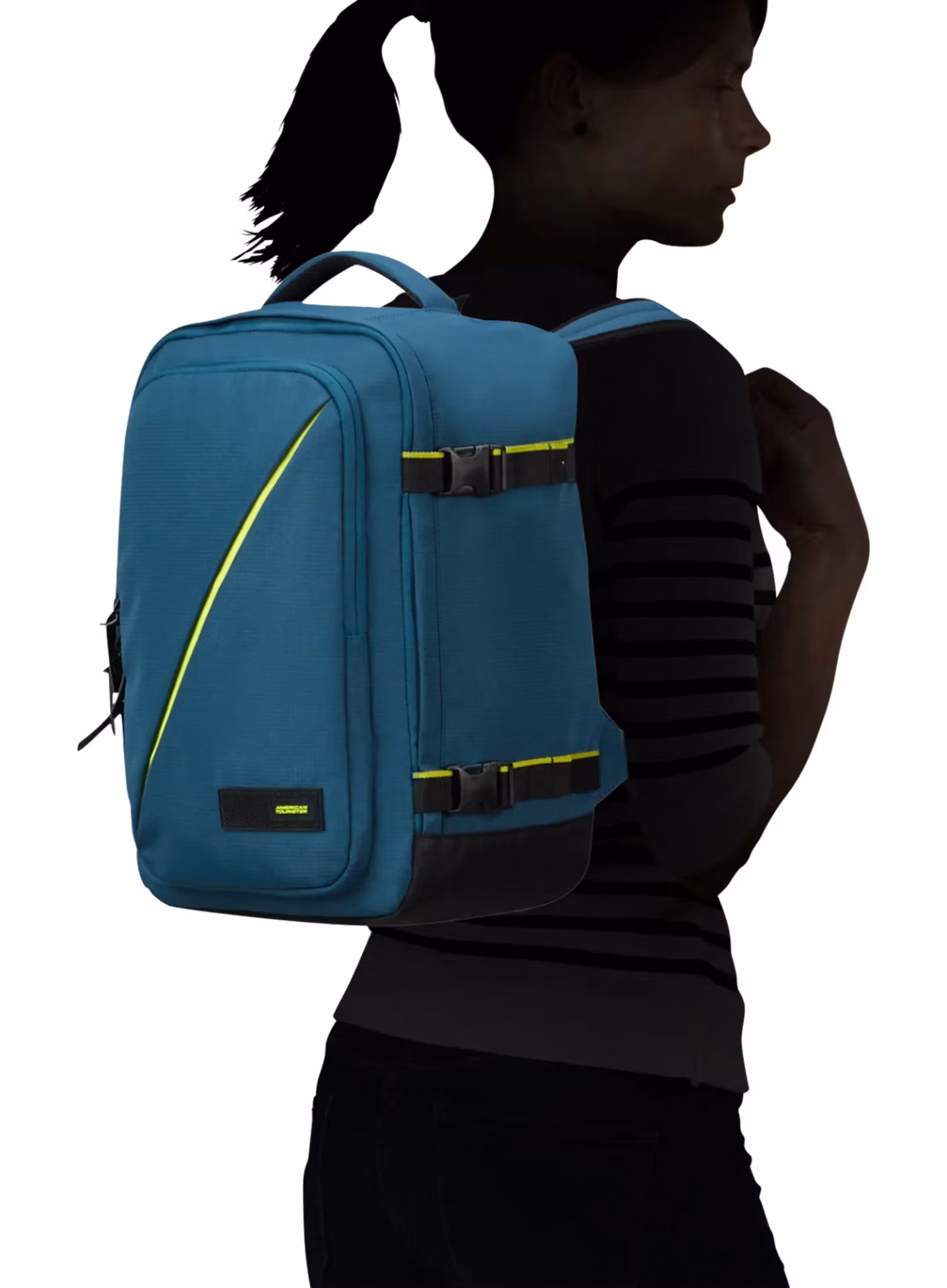 American Tourister Take2cabin S Hátizsák repülőgépre - harbor blue
