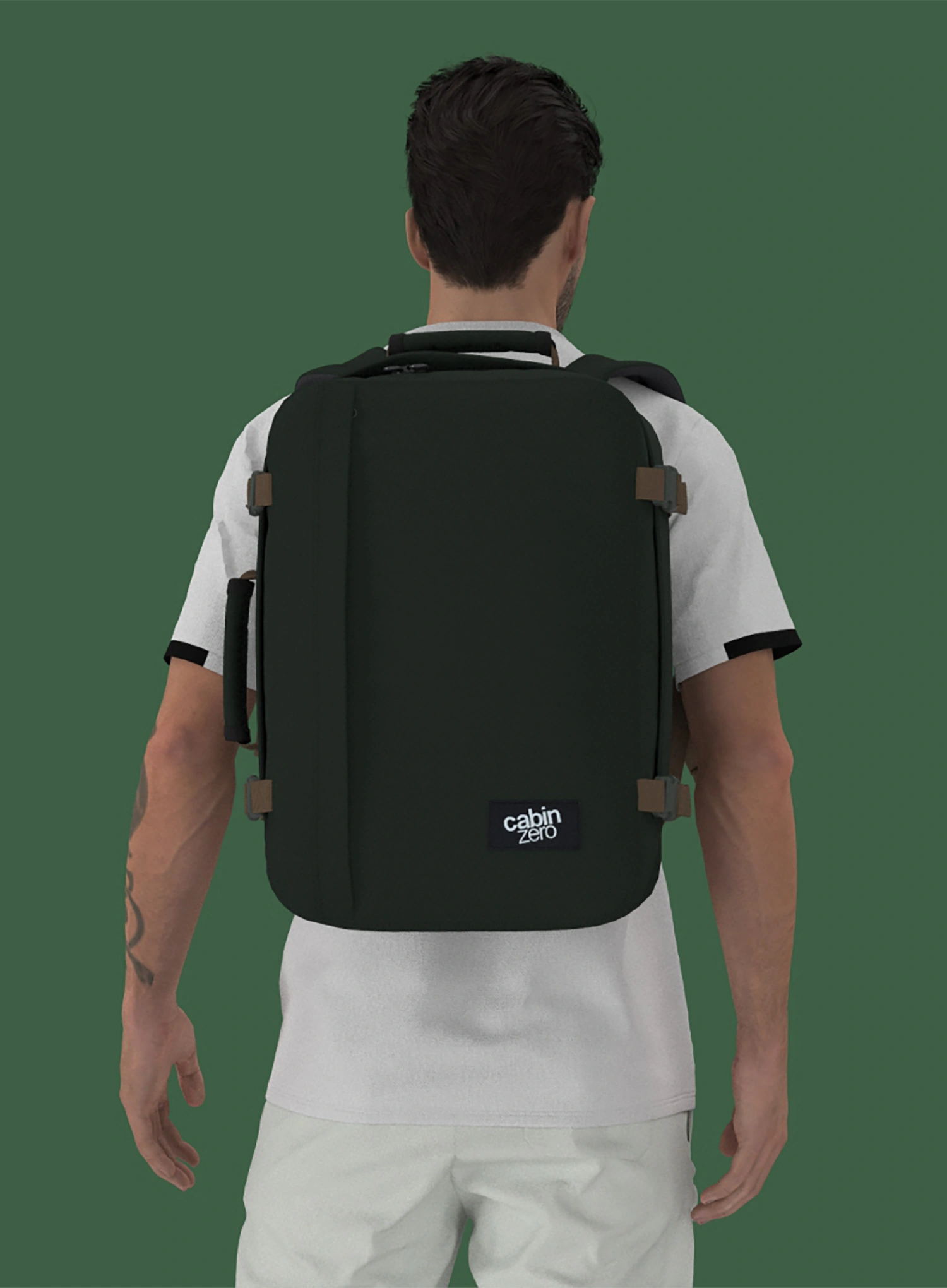 CabinZero Classic 36 L Hátizsák repülőgépre - black sand