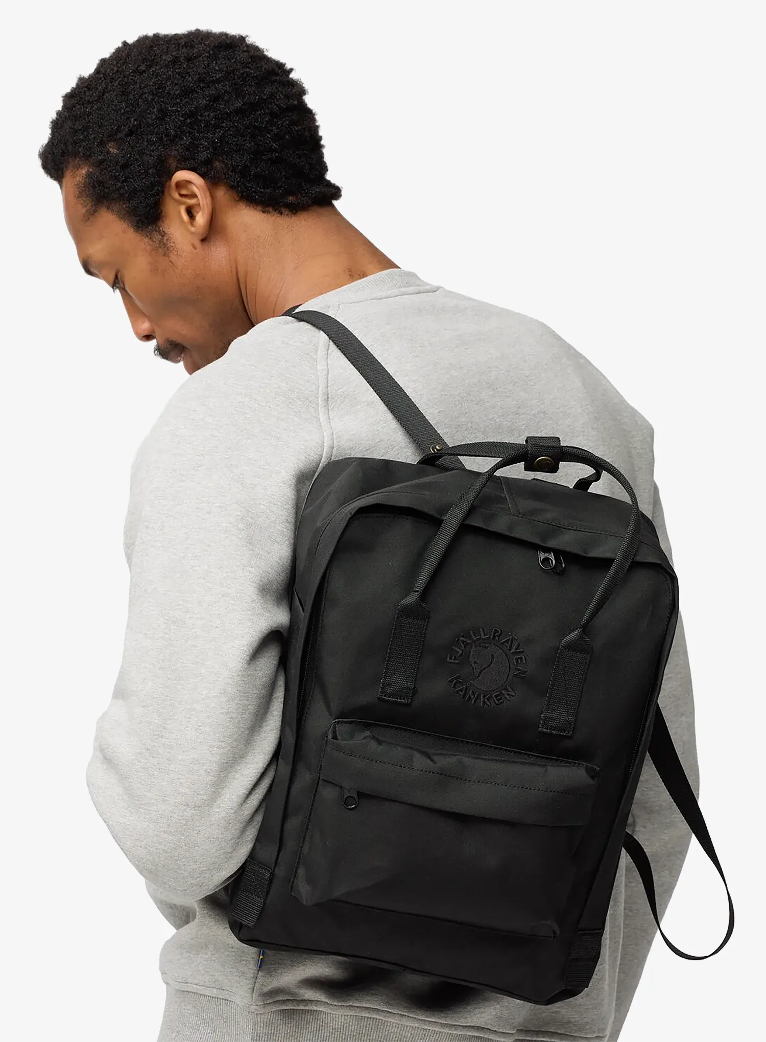 Fjallraven Re-Kanken Városi Hátizsák - black