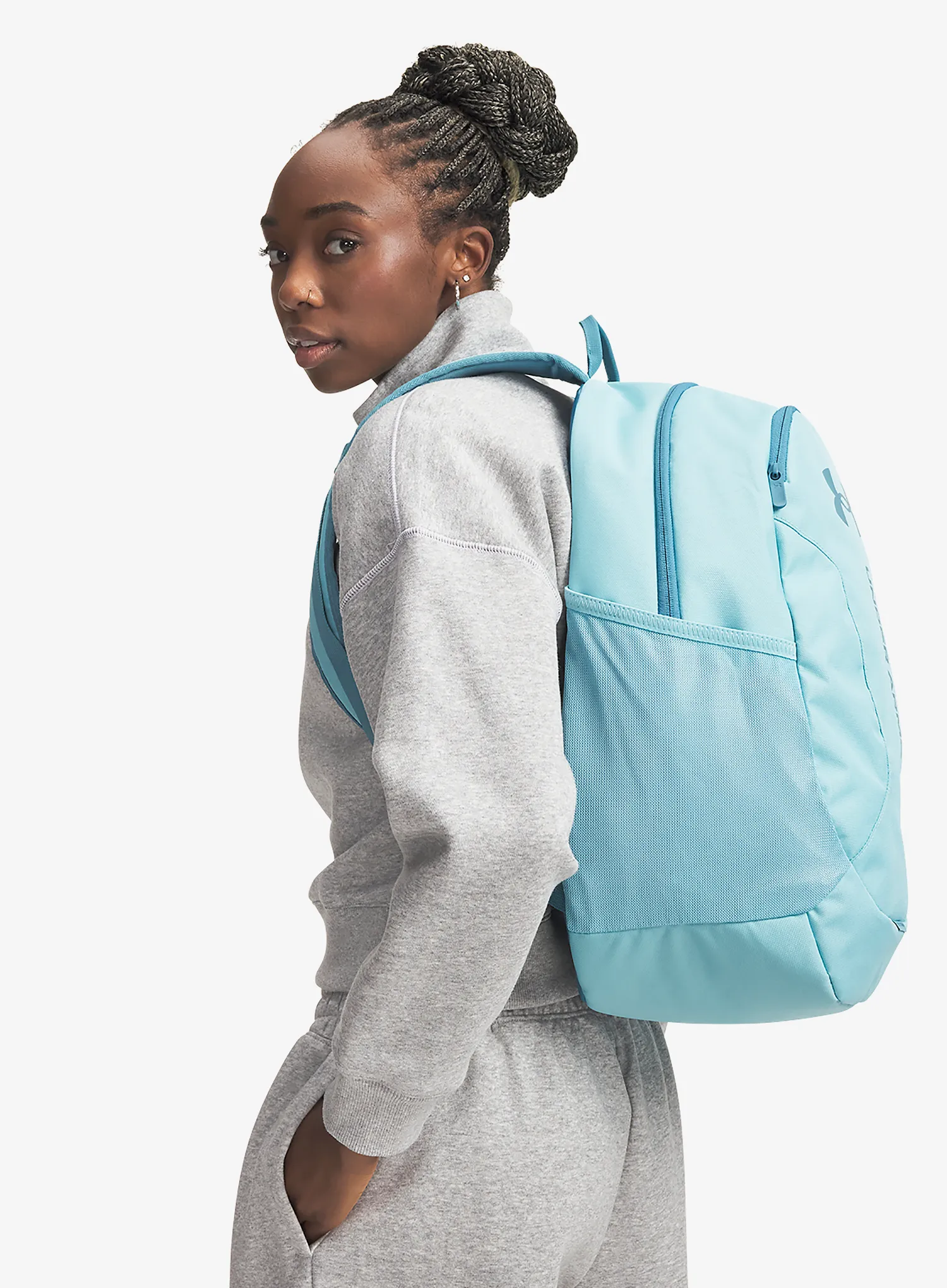Under Armour Hustle Lite Backpack Városi hátizsák - blue haze/boundless blue