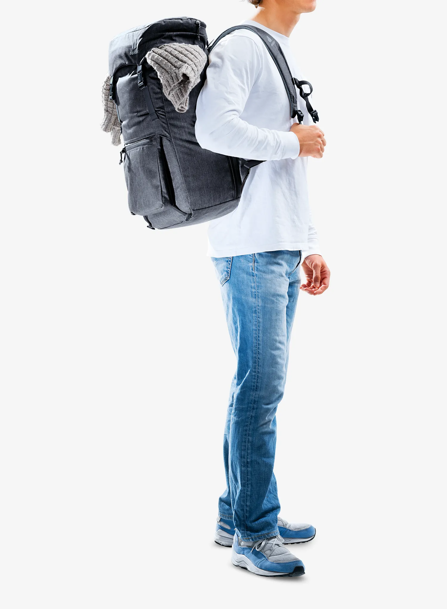 Deuter Walker 24 Laptop-Hátizsák - black/black