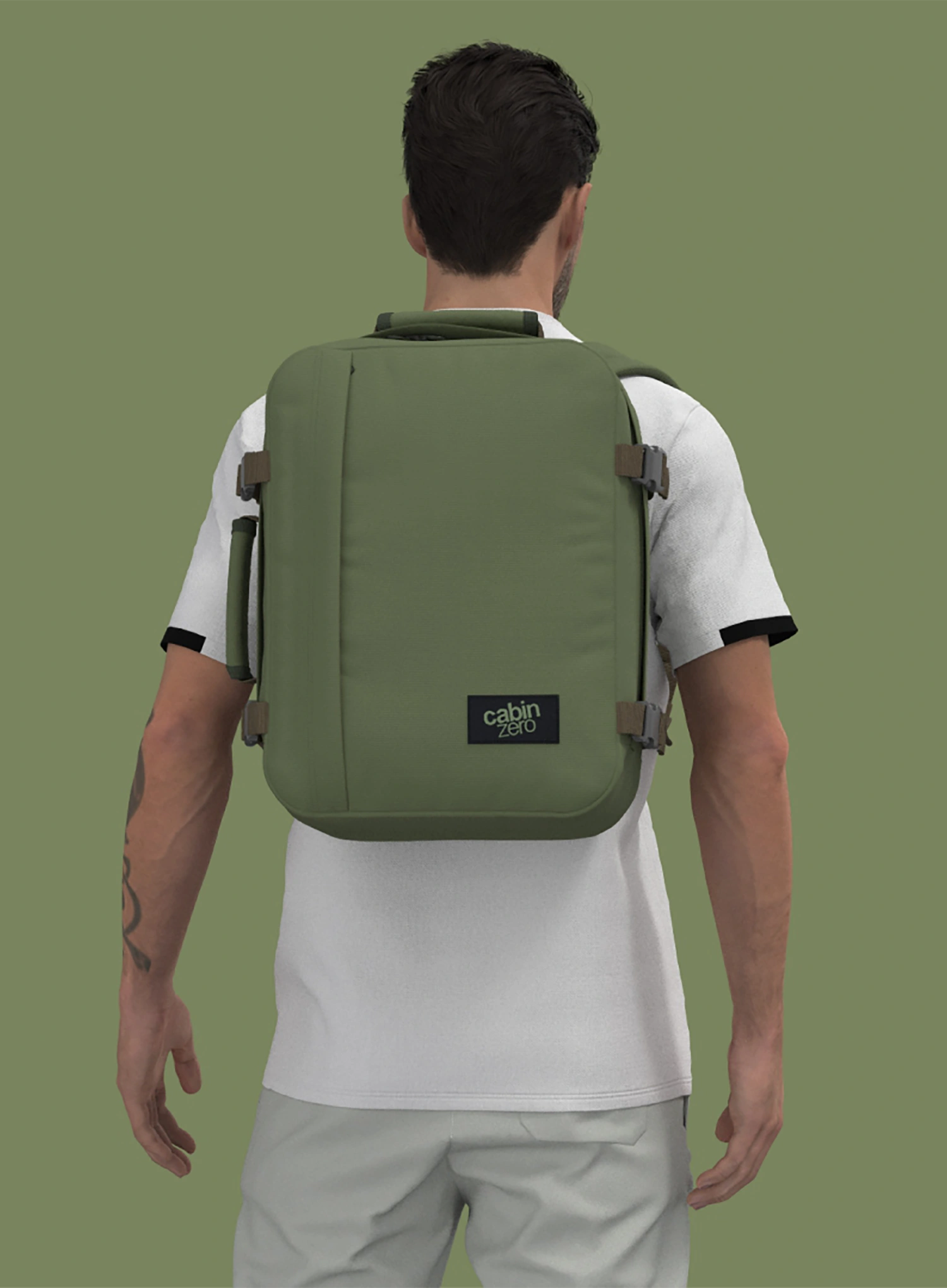 CabinZero Classic 28 L Hátizsák utazáshoz - georgian khaki