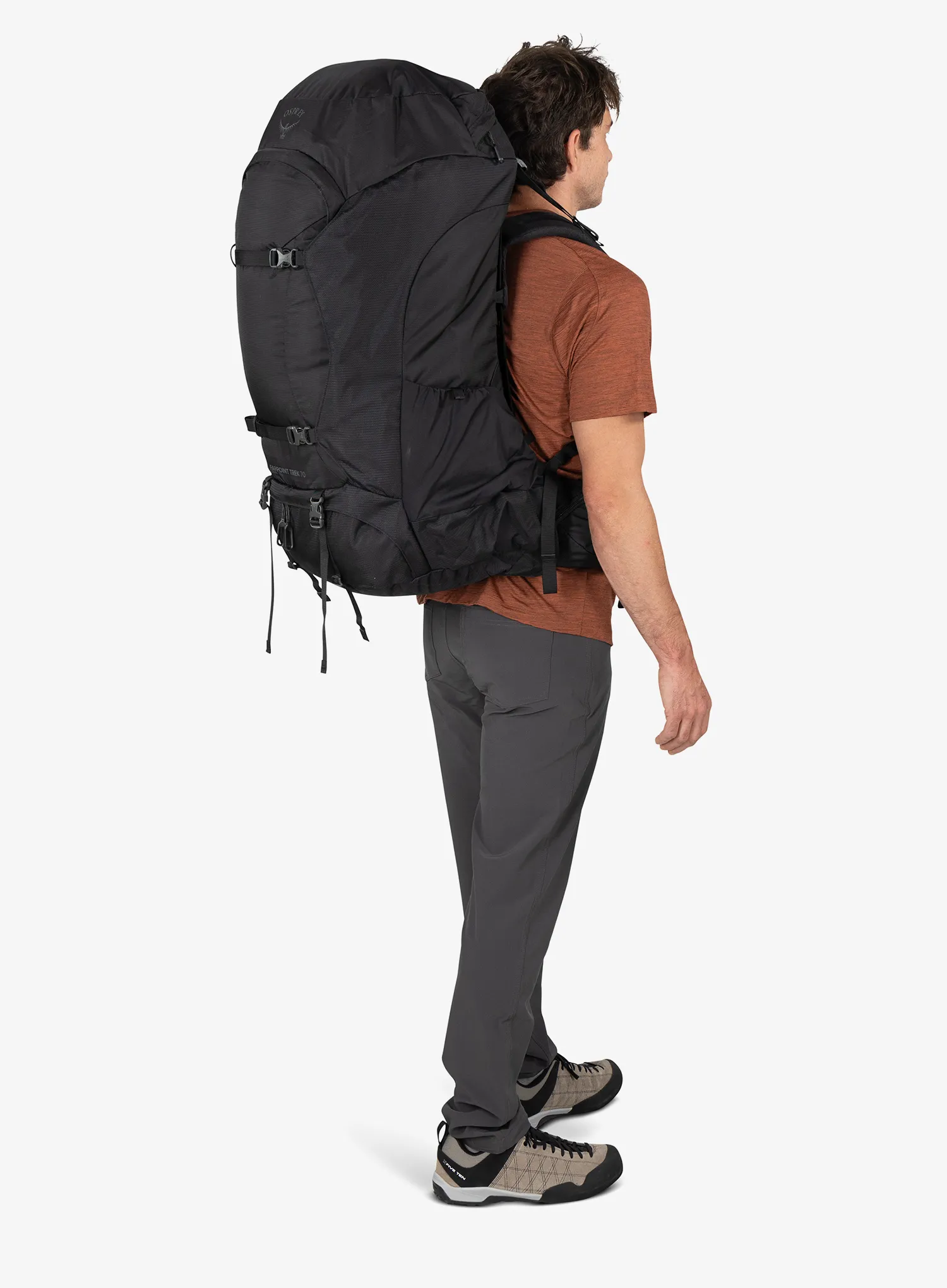 Osprey Farpoint Trek 70 Hátizsák utazáshoz - black/black