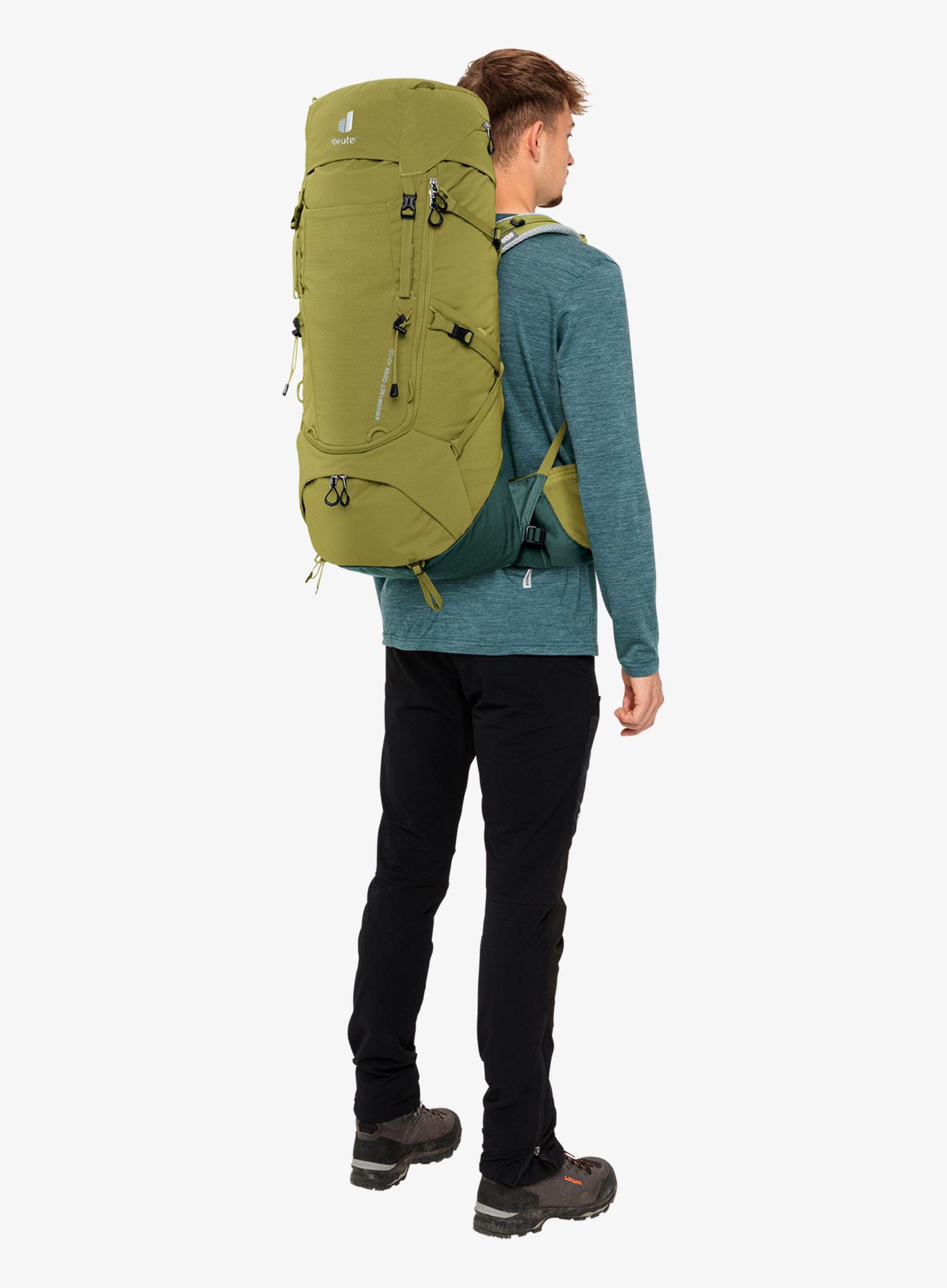 Deuter Aircontact Core 40+10 Túrahátizsák - cactus/ivy