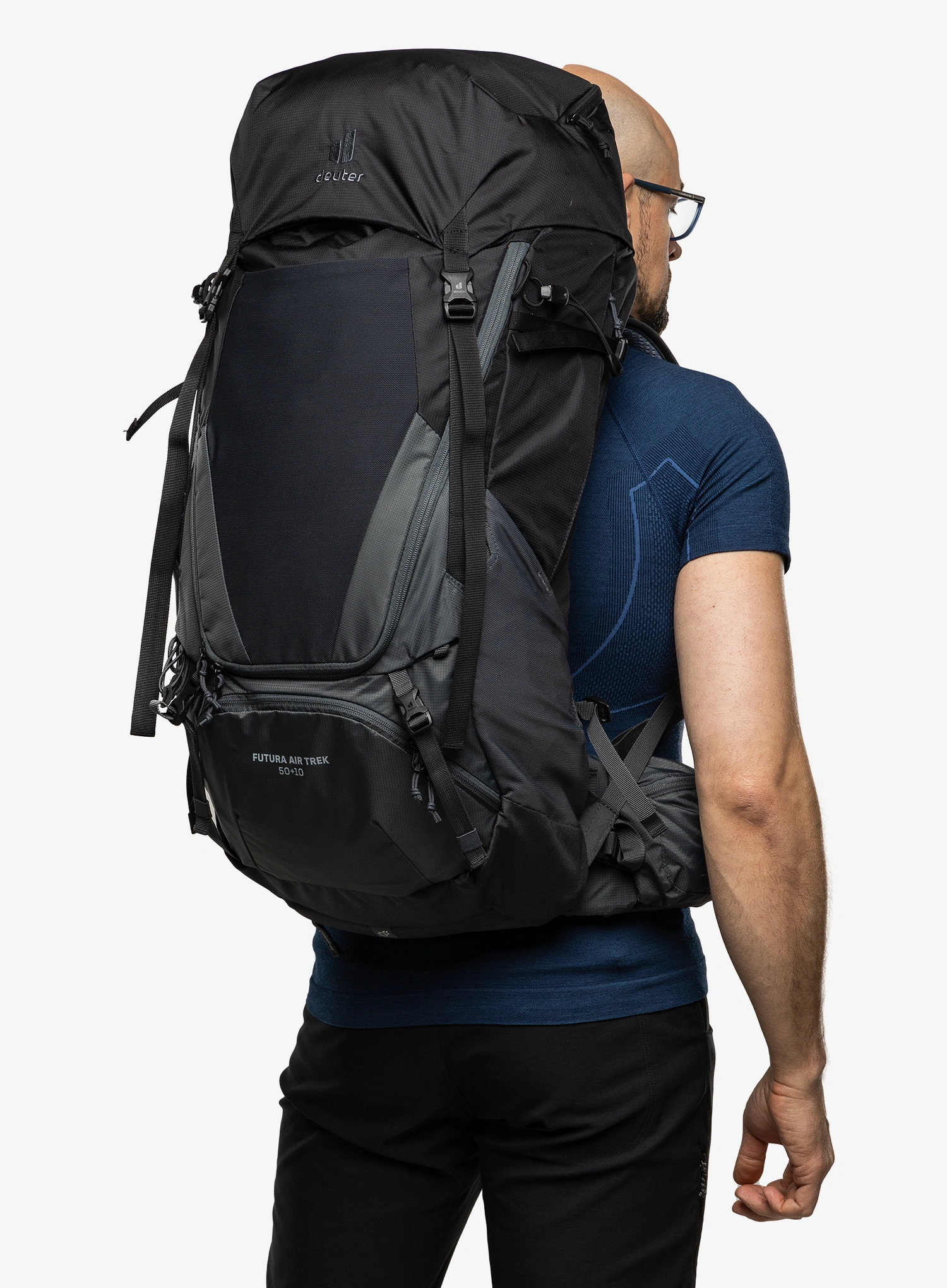 Deuter Futura Air Trek 50 + 10 Túrahátizsák - black/graph