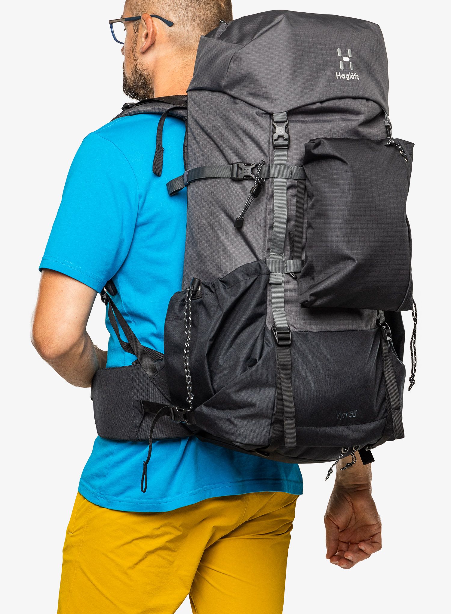 Haglofs VYN 55 Túrahátizsák - magnetite/true black