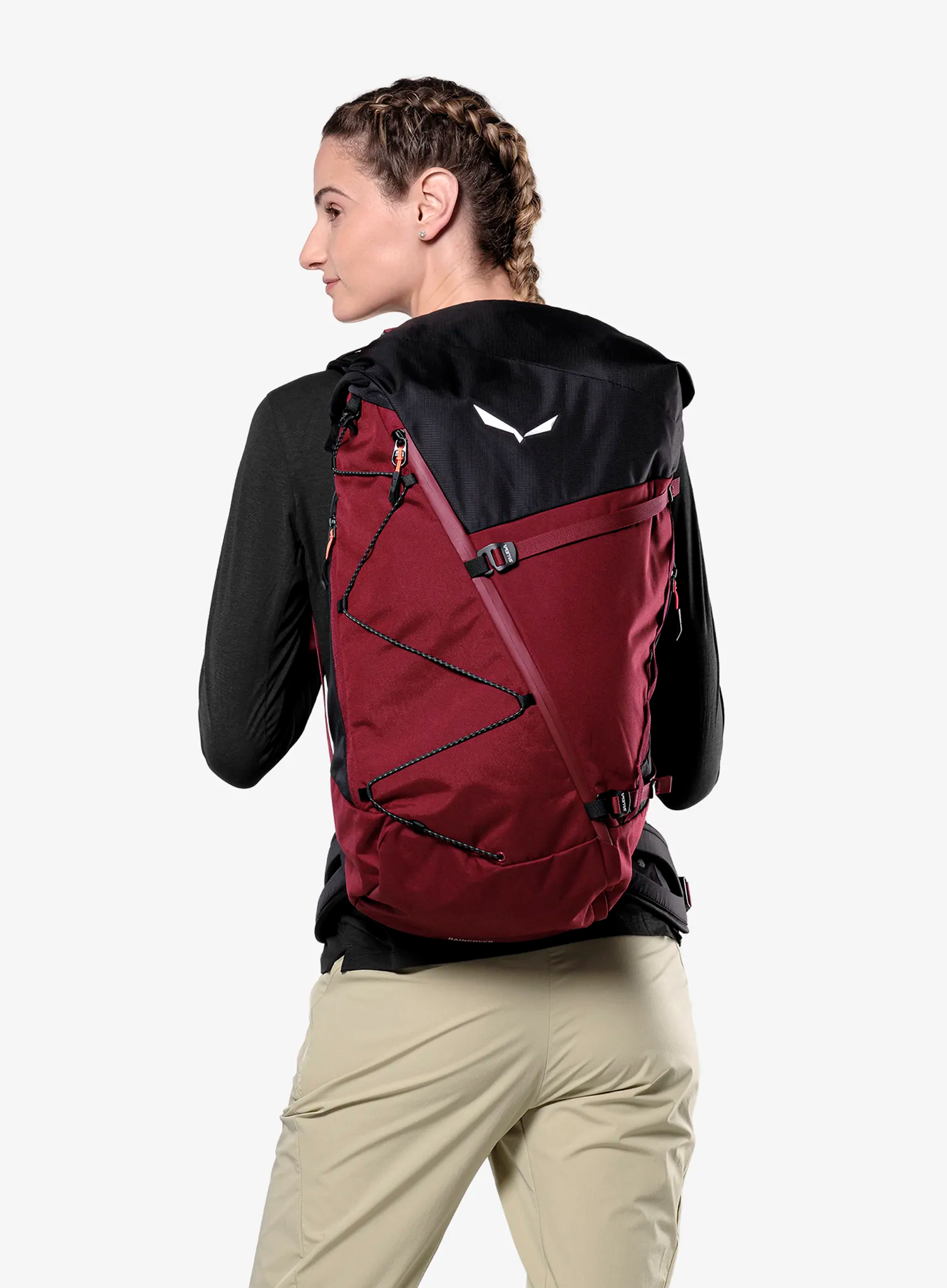 Salewa Puez 32+5L BP Női túrahátizsák - syrah/black out