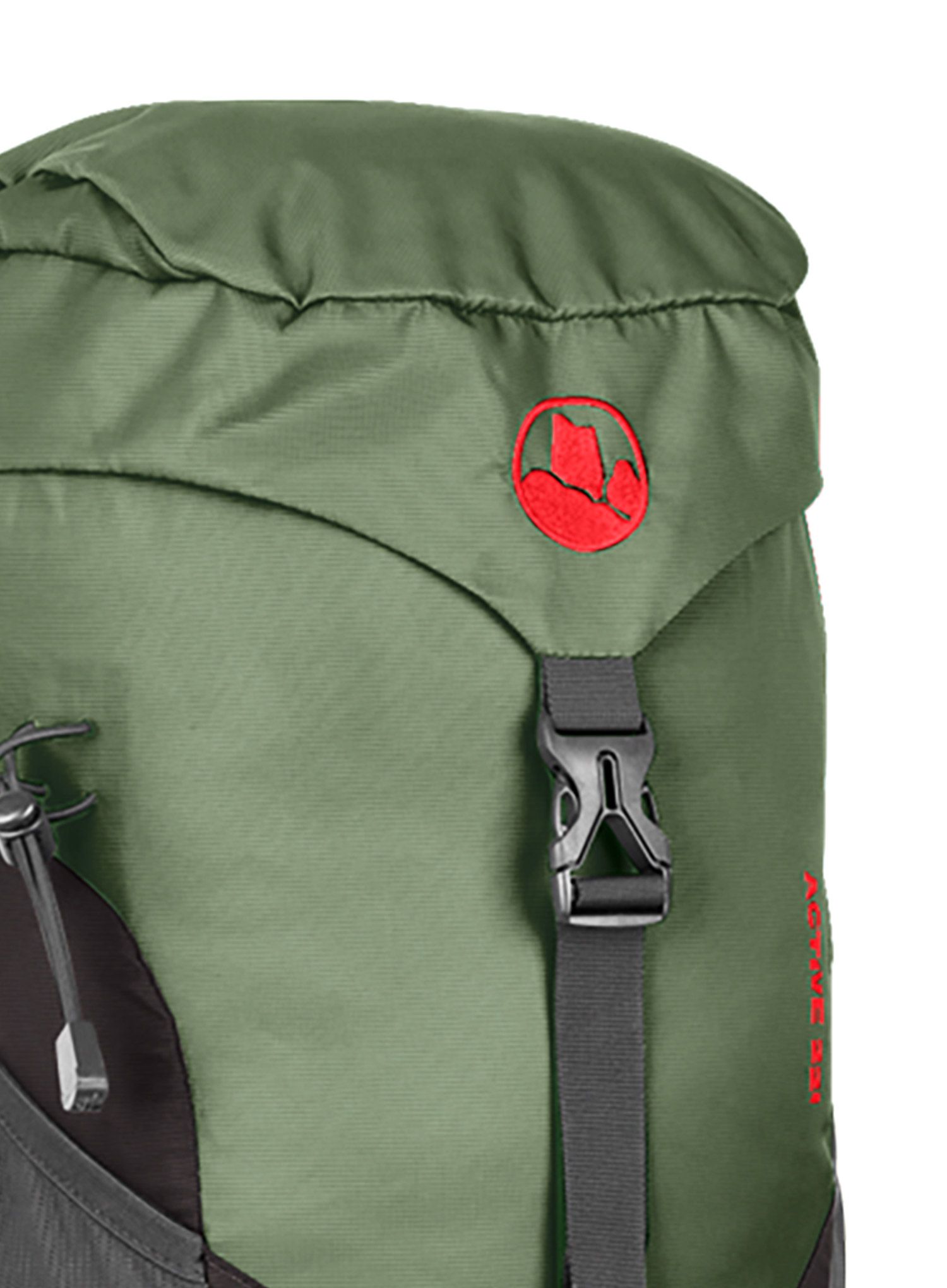 Kohla Active 22L Hátizsák kiránduláshoz - bronze green/scarlet/caviar
