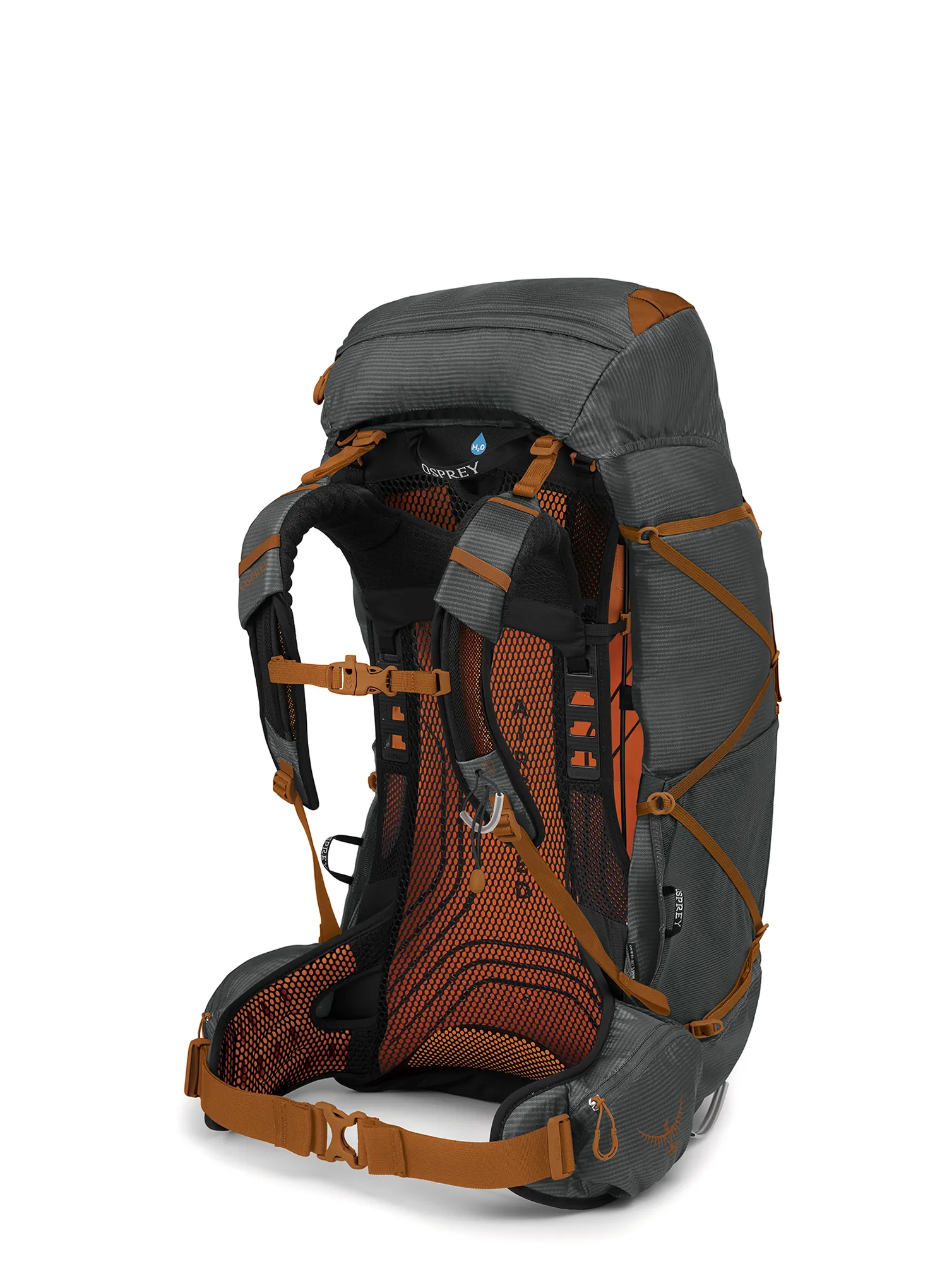 Osprey Exos 58 Hátizsák kiránduláshoz - dark charcoal grey