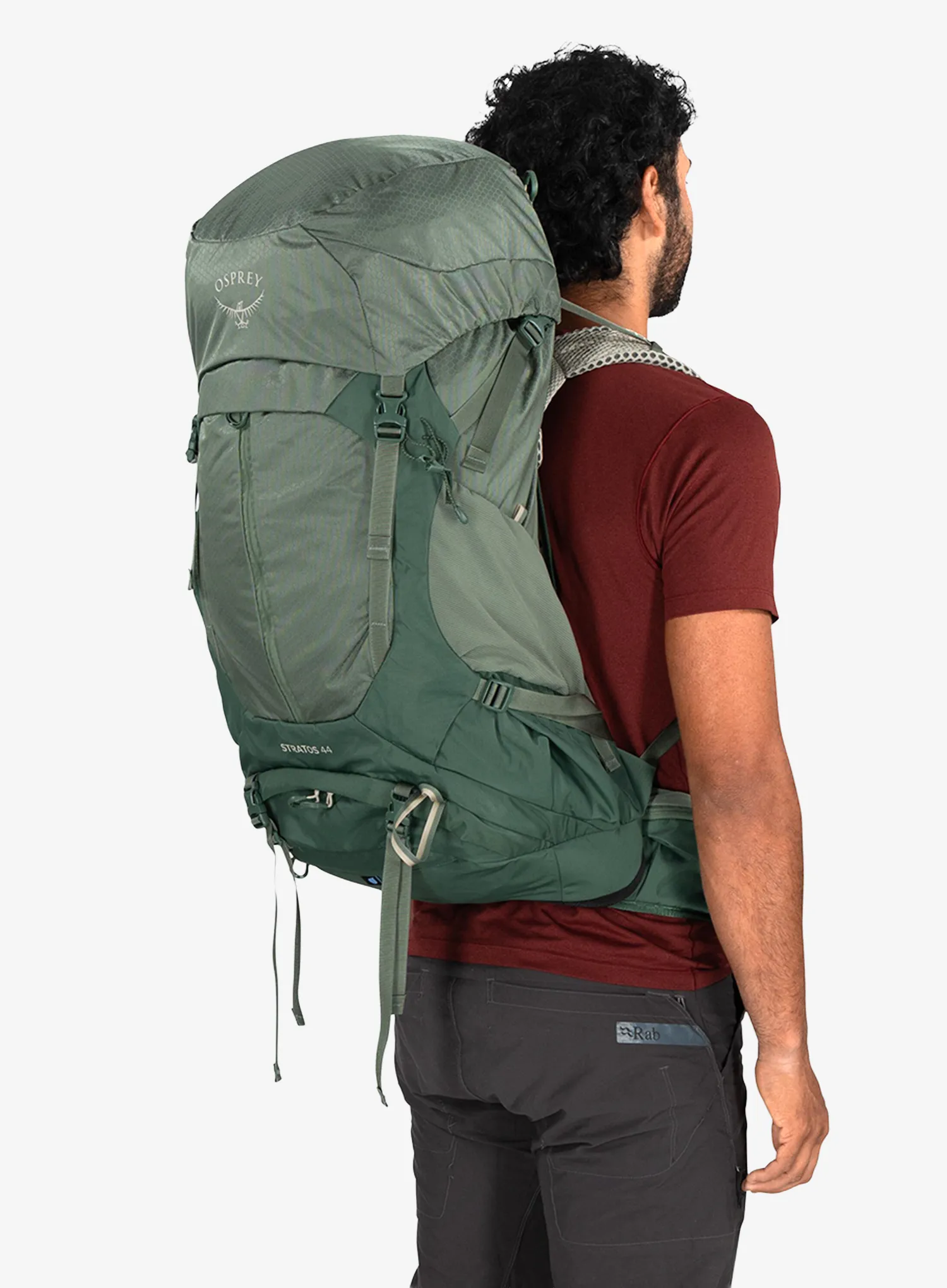 Osprey Stratos 44 Hátizsák kiránduláshoz - pine leaf green
