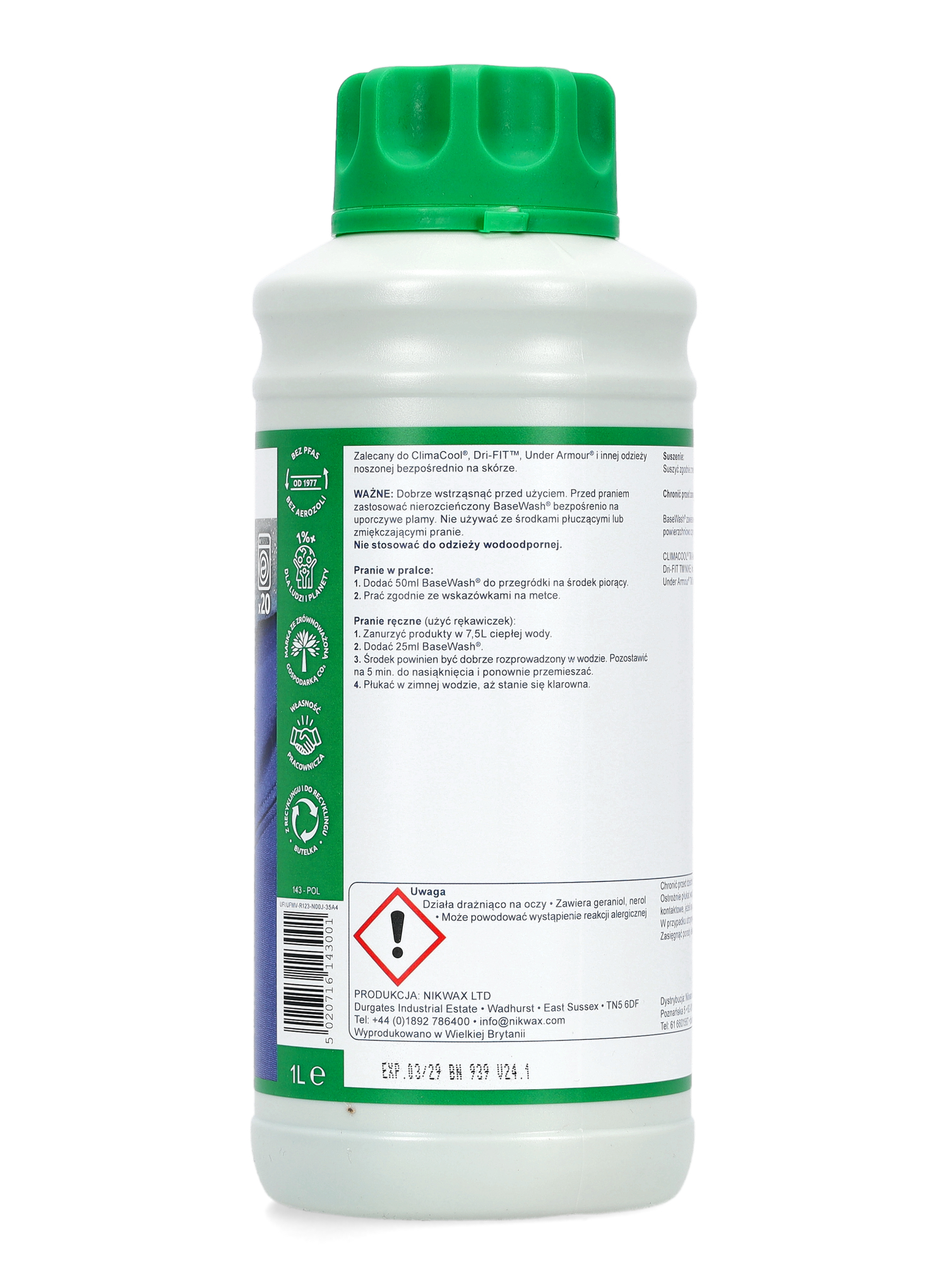 Nikwax Basewash 1 L Impregnálószer