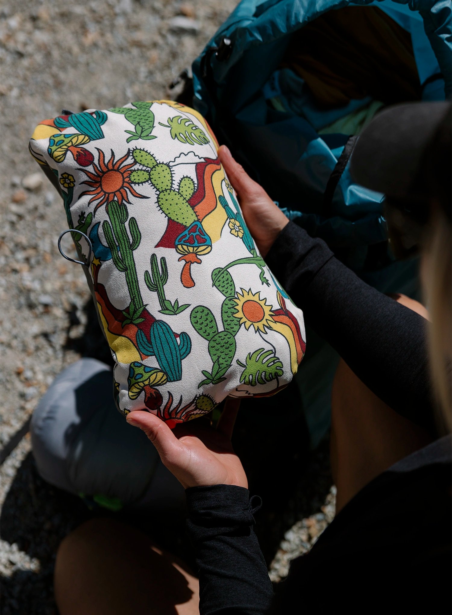 Therm a Rest Compressible Pillow Cinch R Párna - desert